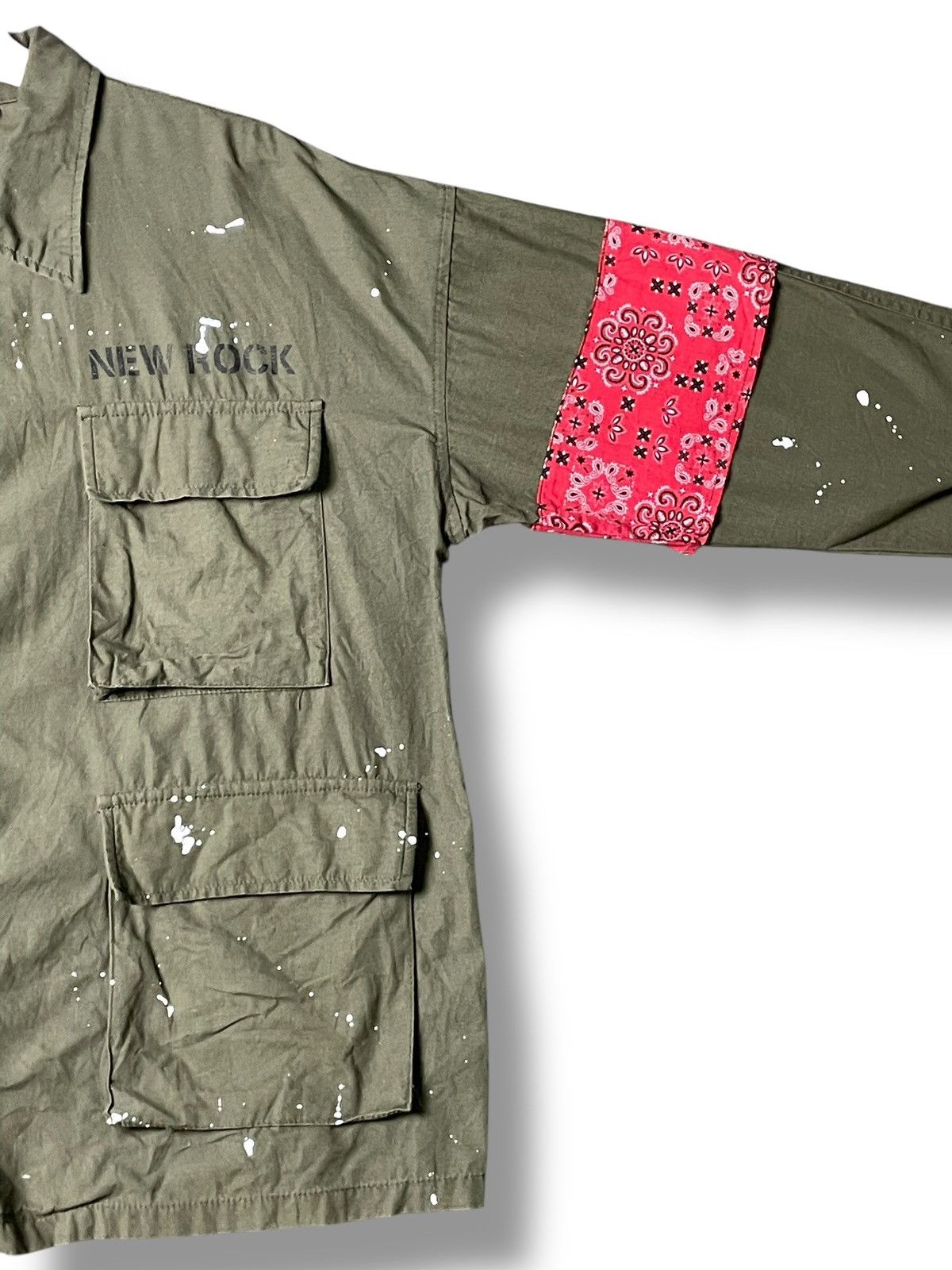 Japanese Brand × Vintage Baycrest Paint Splash Fatique Jacket (41) Size US L / EU 52-54 / 3 - 5 Thumbnail