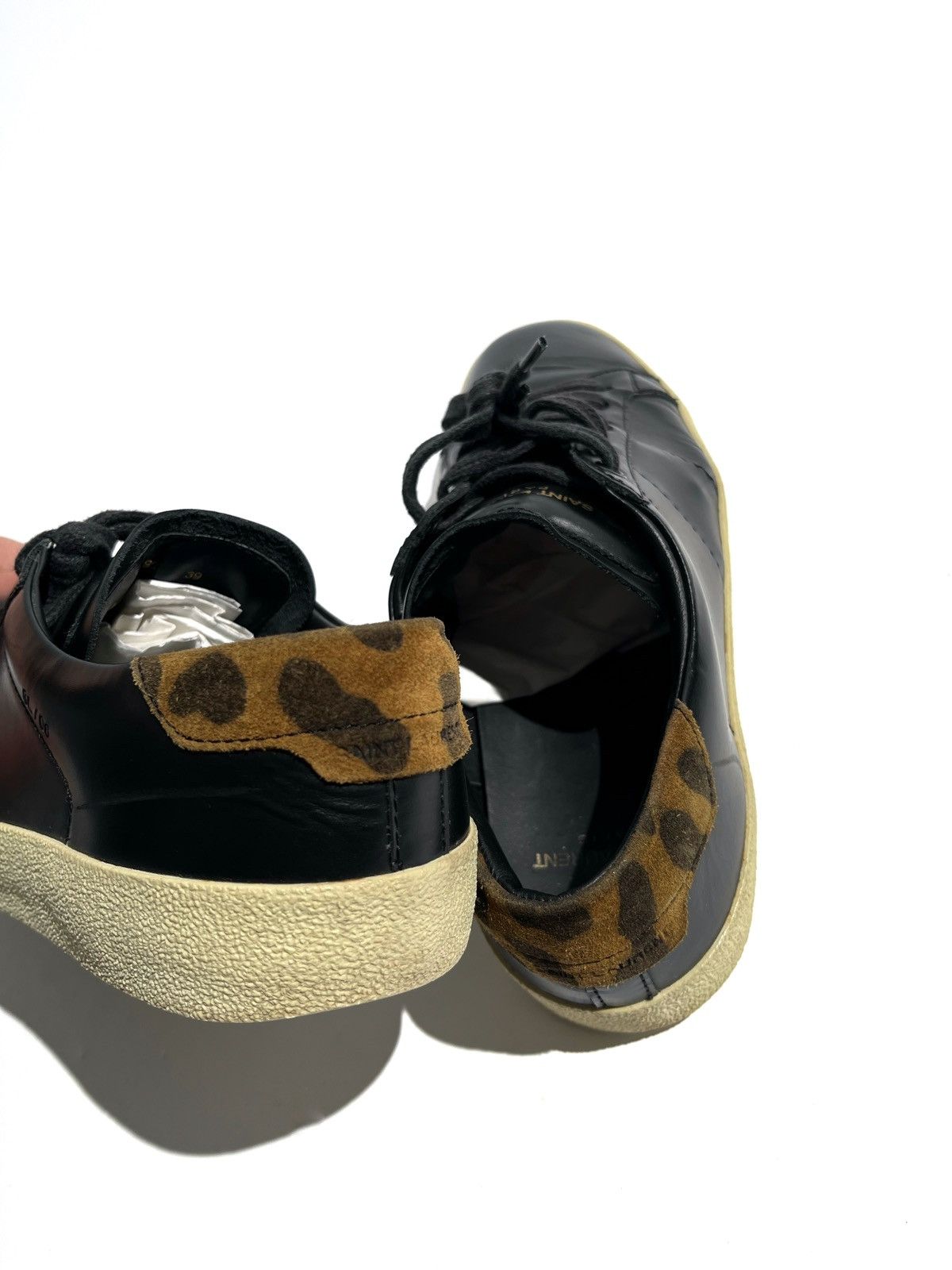 Saint Laurent Paris SS16 Saint Laurent SL/06 Black Leather Sneakers Hedi Era Size US 6.5 / EU 39-40 - 3 Thumbnail