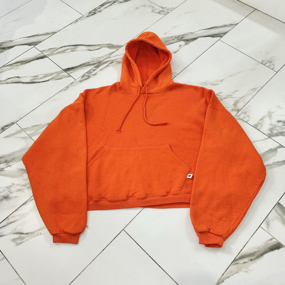 Russell Athletic × Vintage VINTAGE ORANGE RUSSELL ATHLETIC HOODIE! Size US XL / EU 56 / 4 - 6 Thumbnail