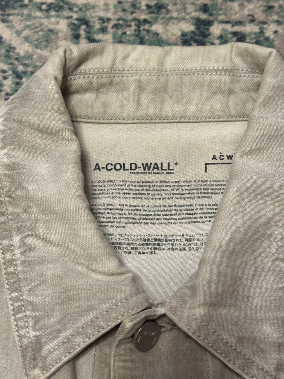 A-COLD-WALL* A-COLD-WALL Men's Grey and Tan Jacket Size US L / EU 52-54 / 3 - 2 Thumbnail