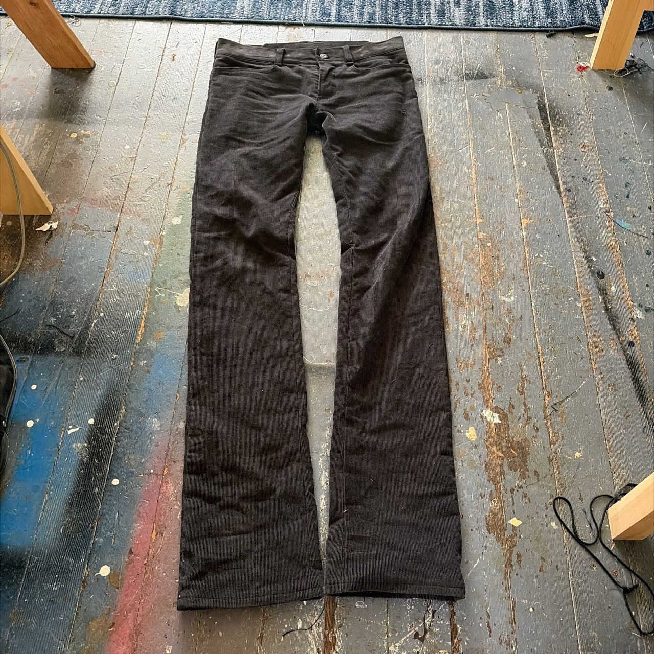 Hedi Slimane Black Corduroy Bootcut Size US 28 / EU 44 - 3 Thumbnail