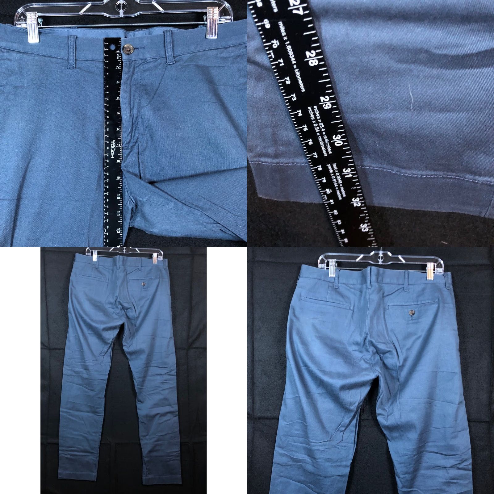 J.Crew J.CREW Mens Pants Blue Mercantile Flex Slim Fit Stretch 34x34 Chino Straight Front Modern Casual Workwear Mens Size US 35 - 8 Thumbnail