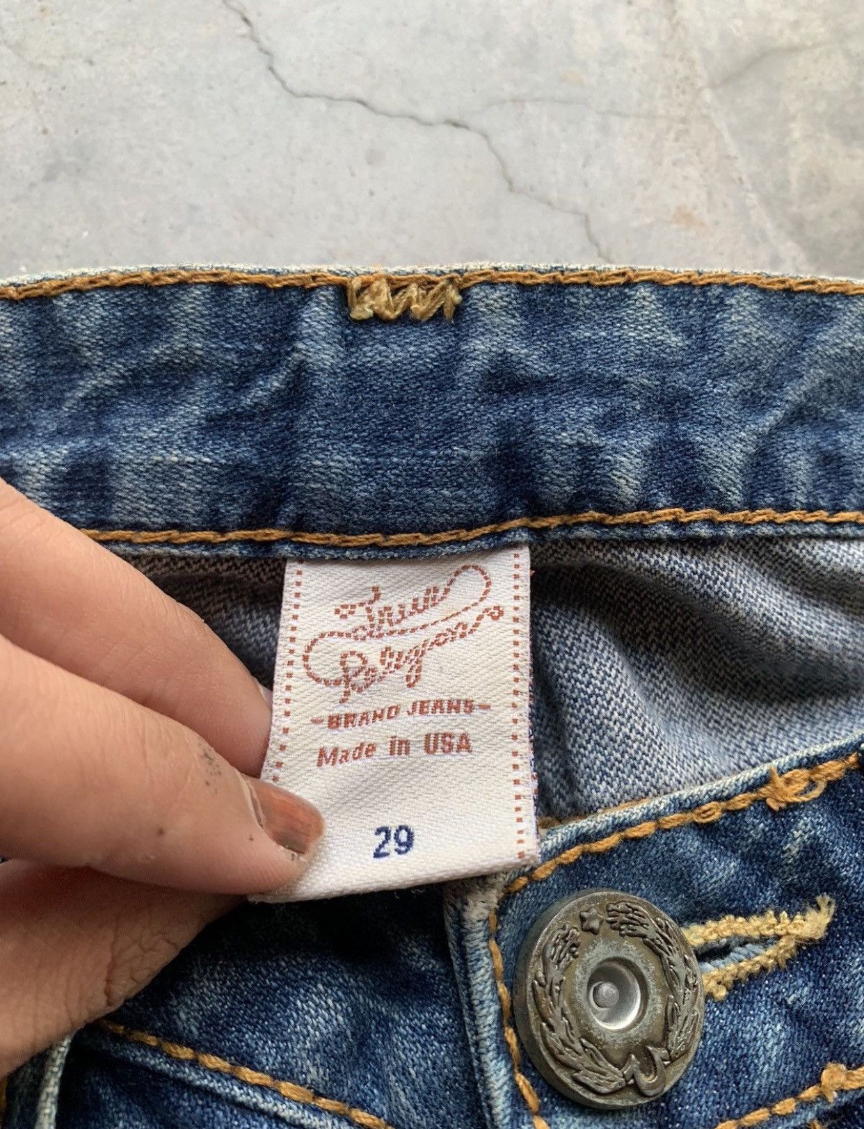 True Religion Vintage Y2K True Religion Wide Leg Bootcut Jeans Rare Size US 32 / EU 48 - 8 Thumbnail