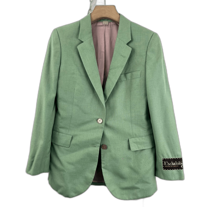 Gucci Gucci Green Blazer with Embroidered Logo Size S / US 4 / IT 40 - 1 Thumbnail