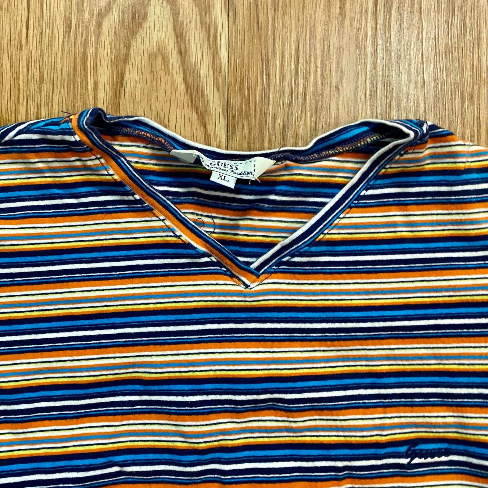 Guess Guess Y2k Blue Crop Tee Youth XLarge Womens Small/Medium Size S / US 4 / IT 40 - 4 Thumbnail