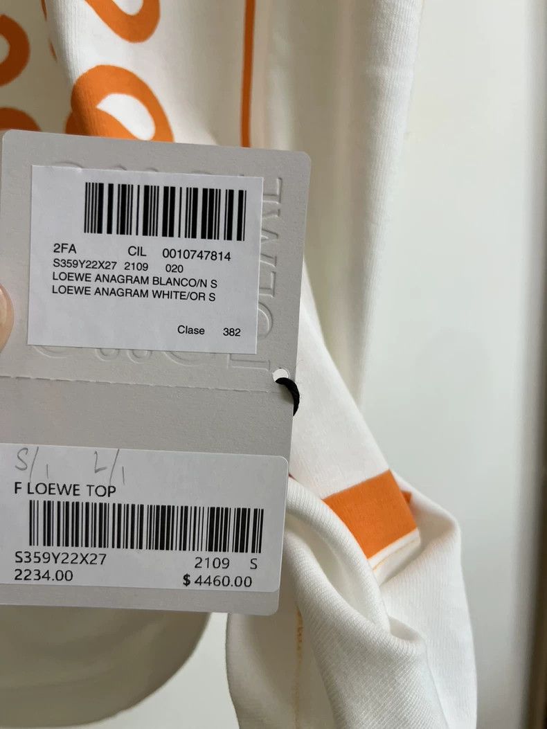 Loewe LOEWE Orange new rendering large logo short sleeve Size S / US 4 / IT 40 - 4 Thumbnail