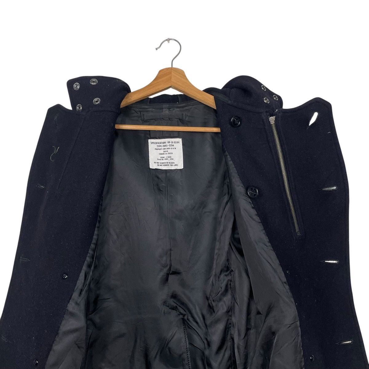 Zucca Cabane De Zucca Double Breasted Hooded Wool Jacket Size US S / EU 44-46 / 1 - 13 Thumbnail