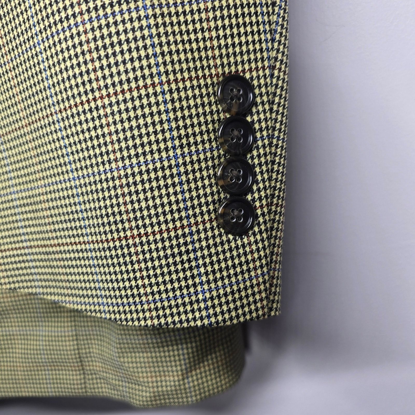 Tasso Elba Tasso Elba Vitale Barberis Canonico Glen Check Sport Coat Size 48R - 8 Thumbnail