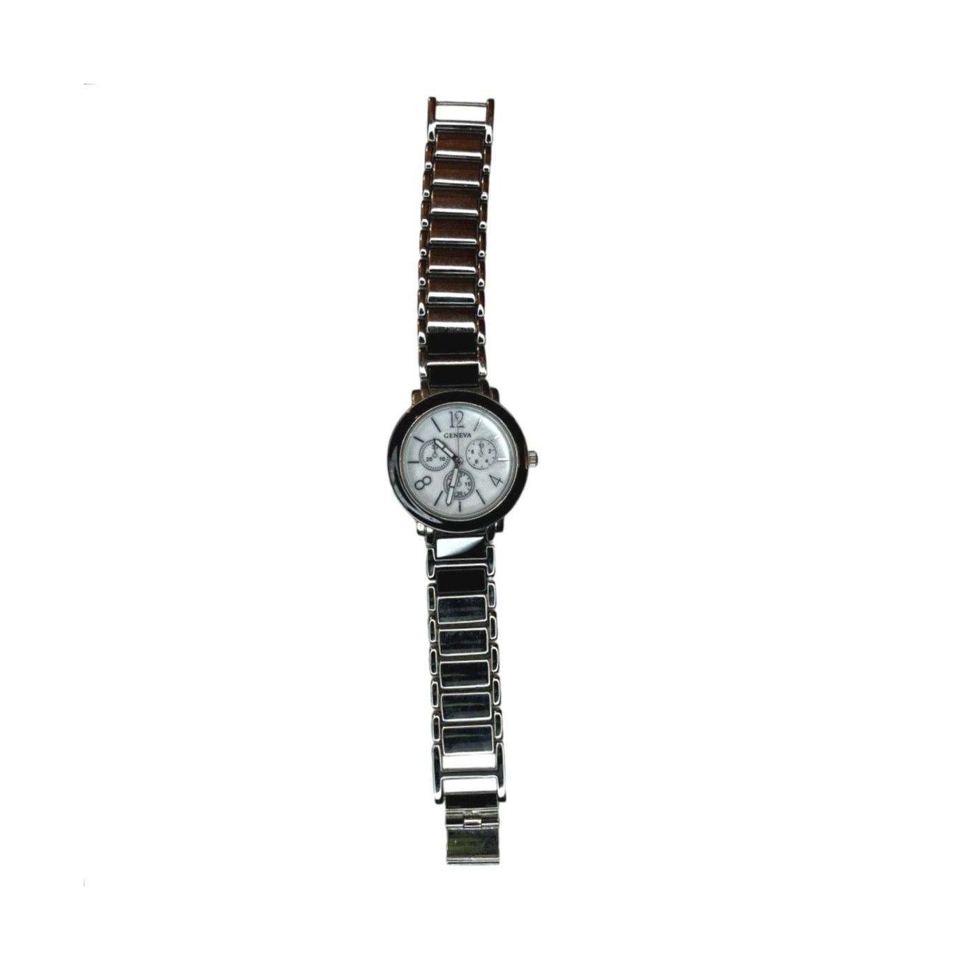 Geneva Geneva Stainless Steel Watch Silver Classic Minimalist Size ONE SIZE - 2 Thumbnail