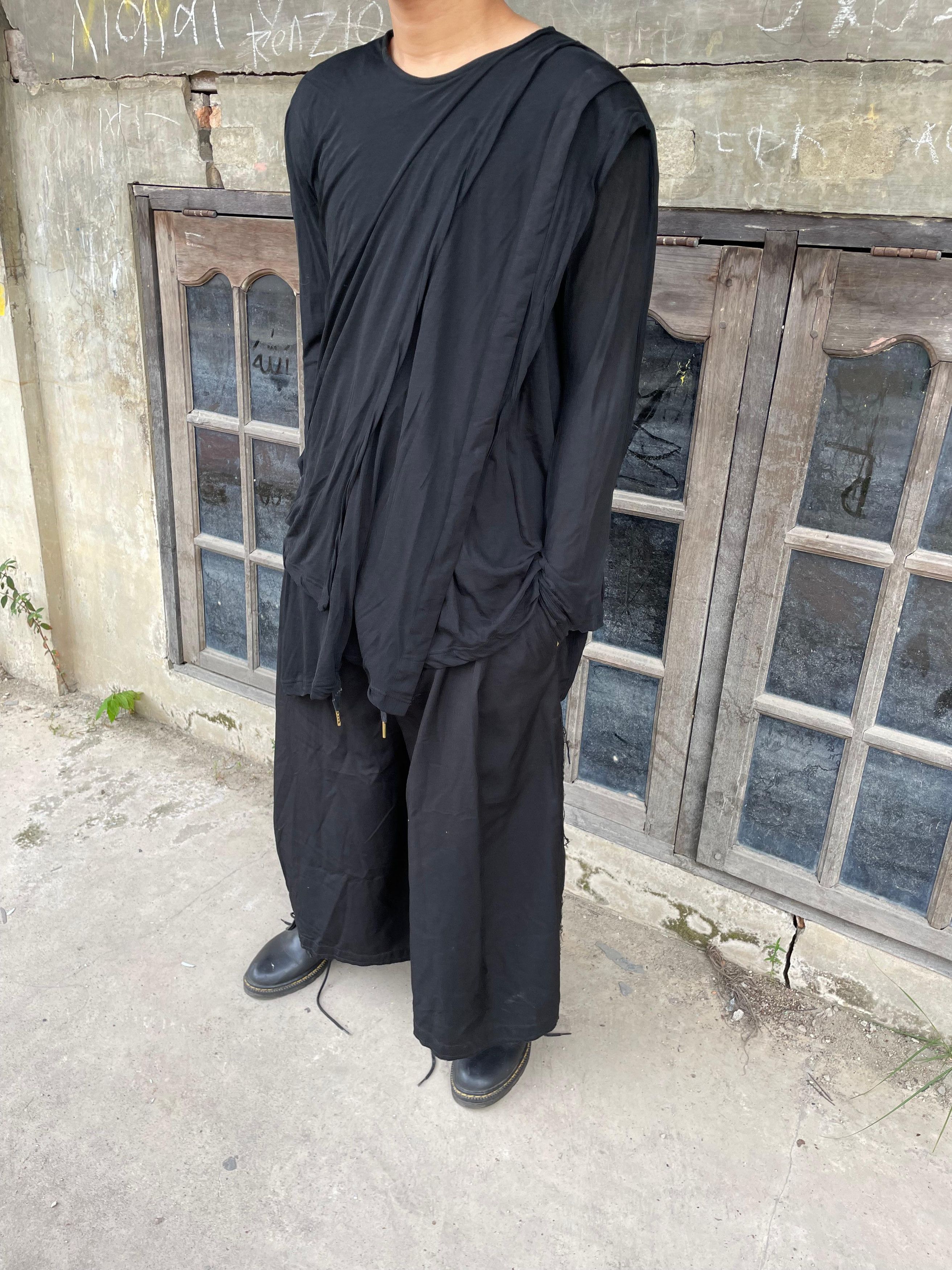 Yohji Yamamoto Yohji Yamamoto Assymetrical Multi Layered Long Sleeve Size US L / EU 52-54 / 3 - 4 Thumbnail