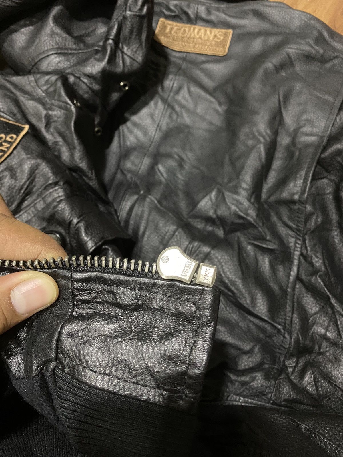 Tedman × Vintage Vintage Tedman Leather Flight Jacket Size US L / EU 52-54 / 3 - 12 Thumbnail