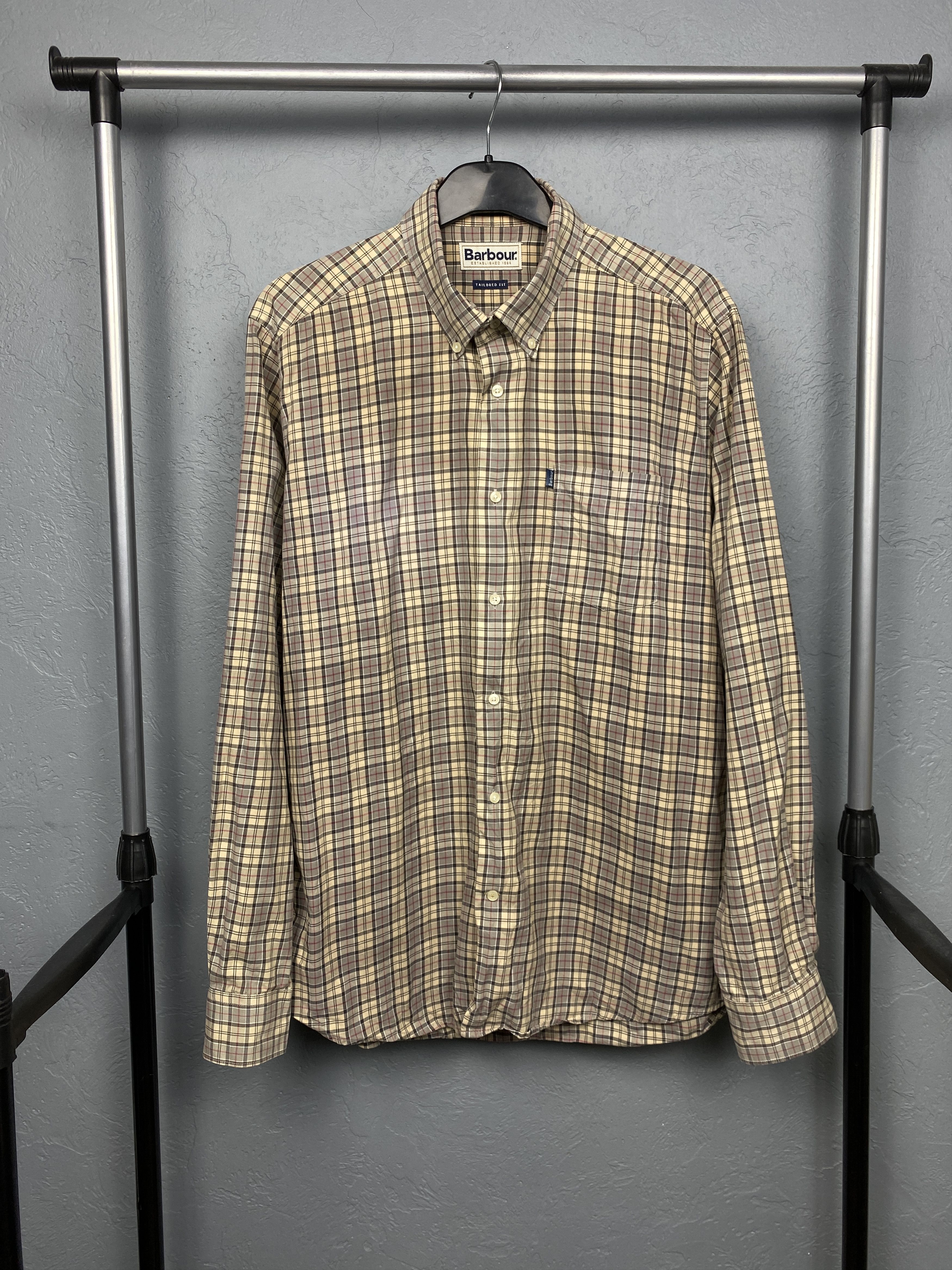 Barbour Barbour Vintage Mens Tartan Check Plaid Long Sleeve Shirt Size US M / EU 48-50 / 2 - 1 Thumbnail