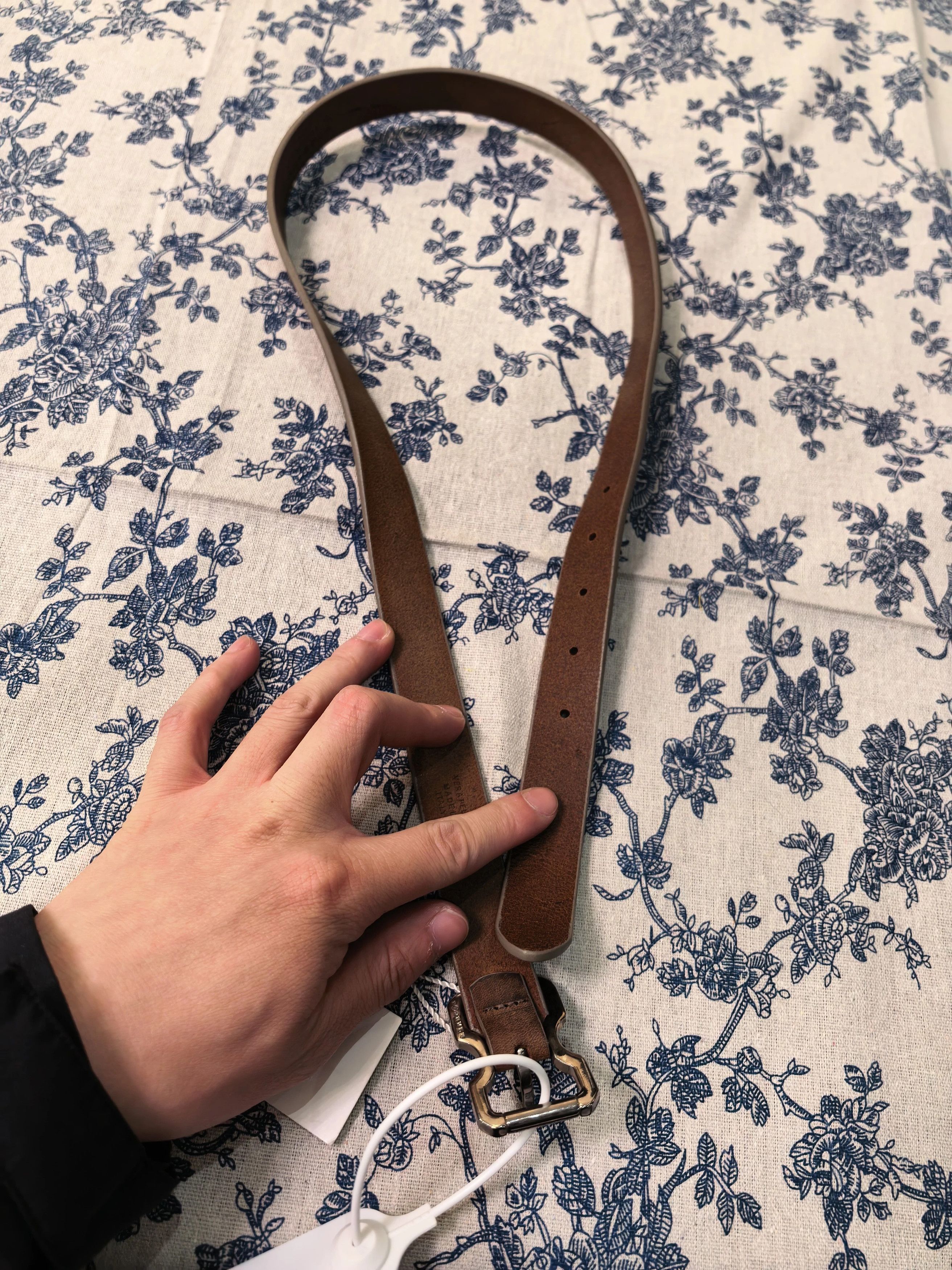 Maison Margiela Maison Margiela Aged Leather Belt Ladies Brown 85cm 2cm Size ONE SIZE - 5 Thumbnail