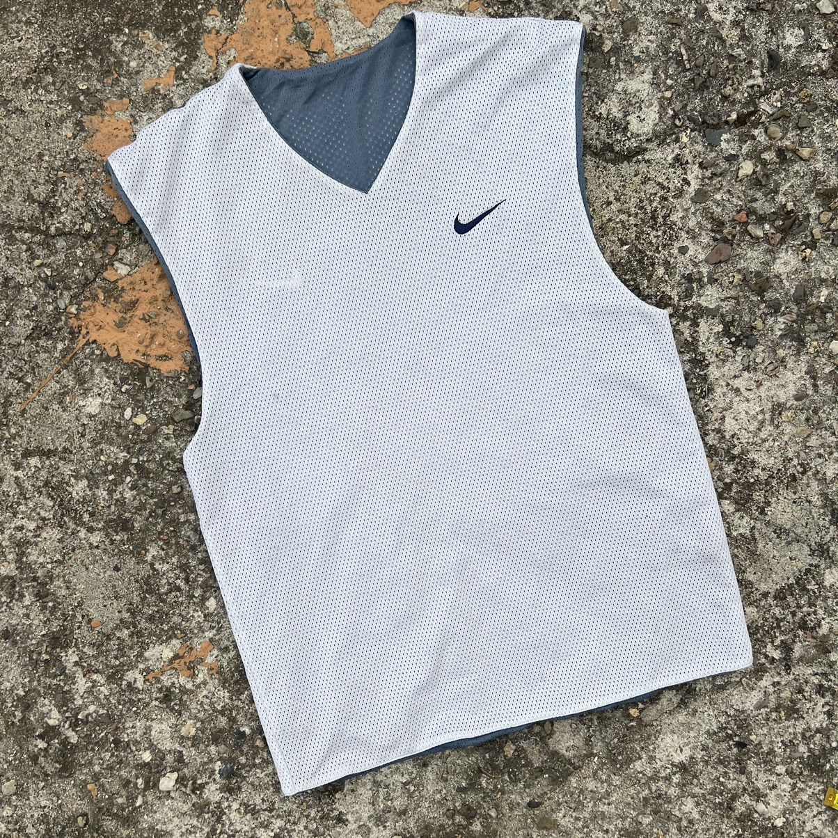 Nike × Vintage Vintage Nike Team Tiempo Swoosh Tank Top Tee Jersey Y2K Size US M / EU 48-50 / 2 - 2 Thumbnail