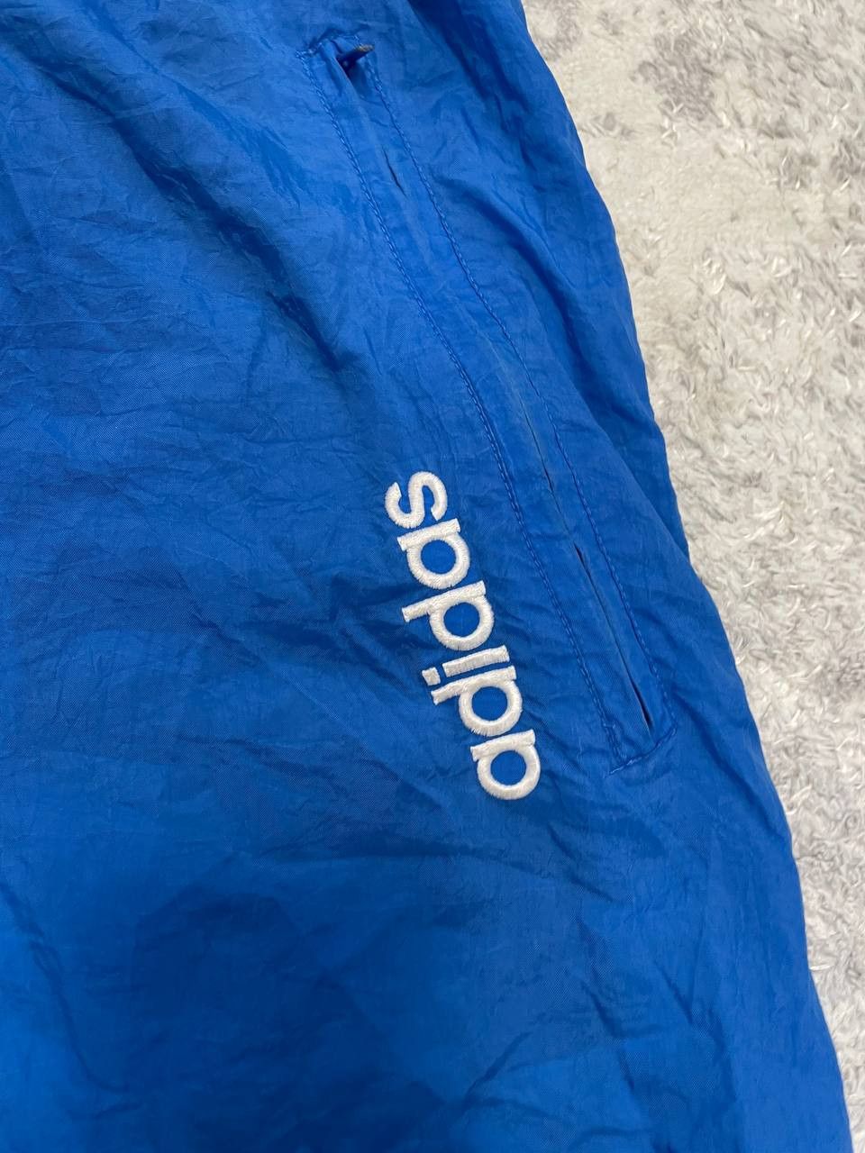 Adidas Men's Adidas Nylon Sweatpants, Blue, Windbreakers 90s Size L Size US 34 / EU 50 - 6 Thumbnail