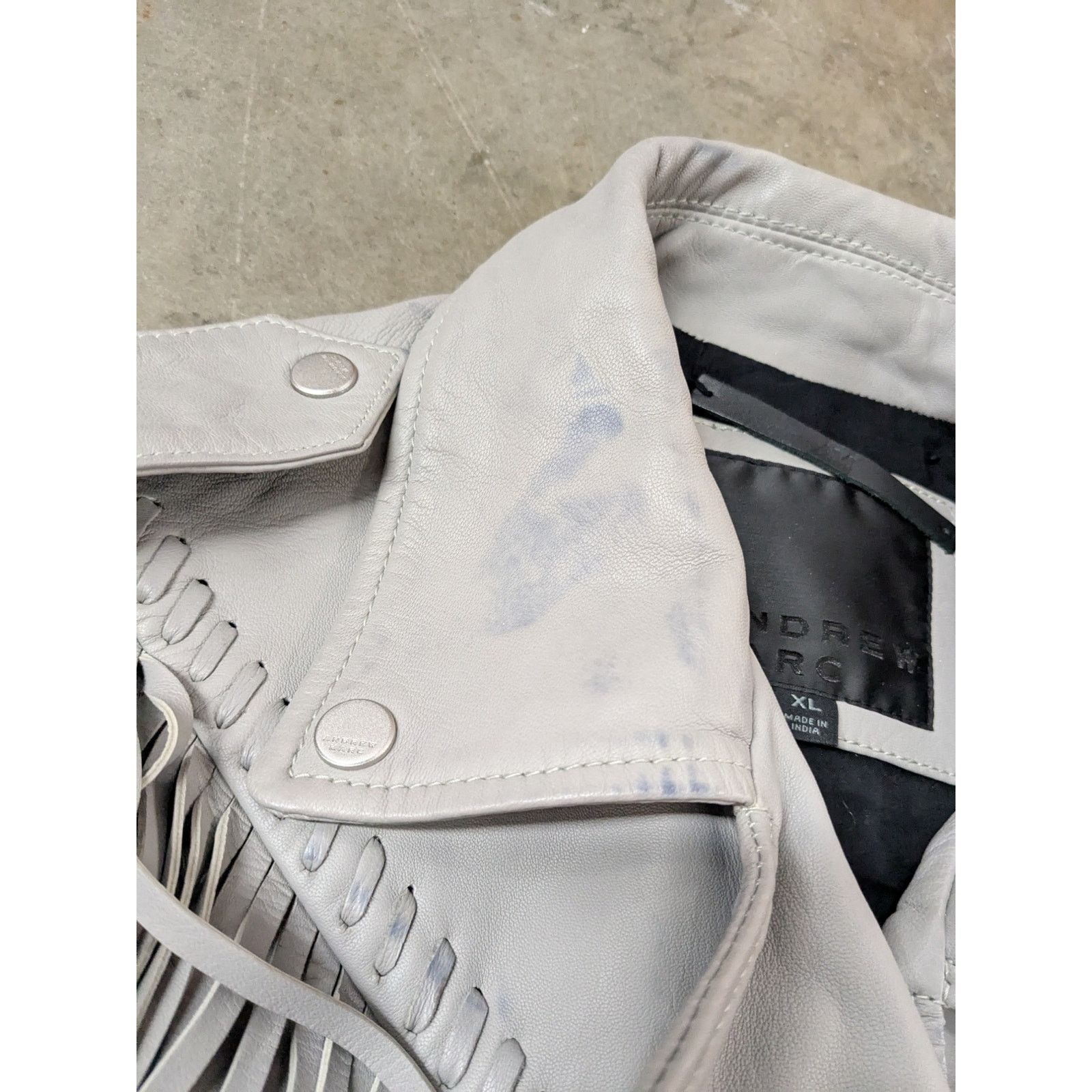 Andrew Marc Andrew Marc - Zariah/ XL /Fringe Genuine Leather Moto Jacket Size XL / US 12-14 / IT 48-50 - 4 Thumbnail