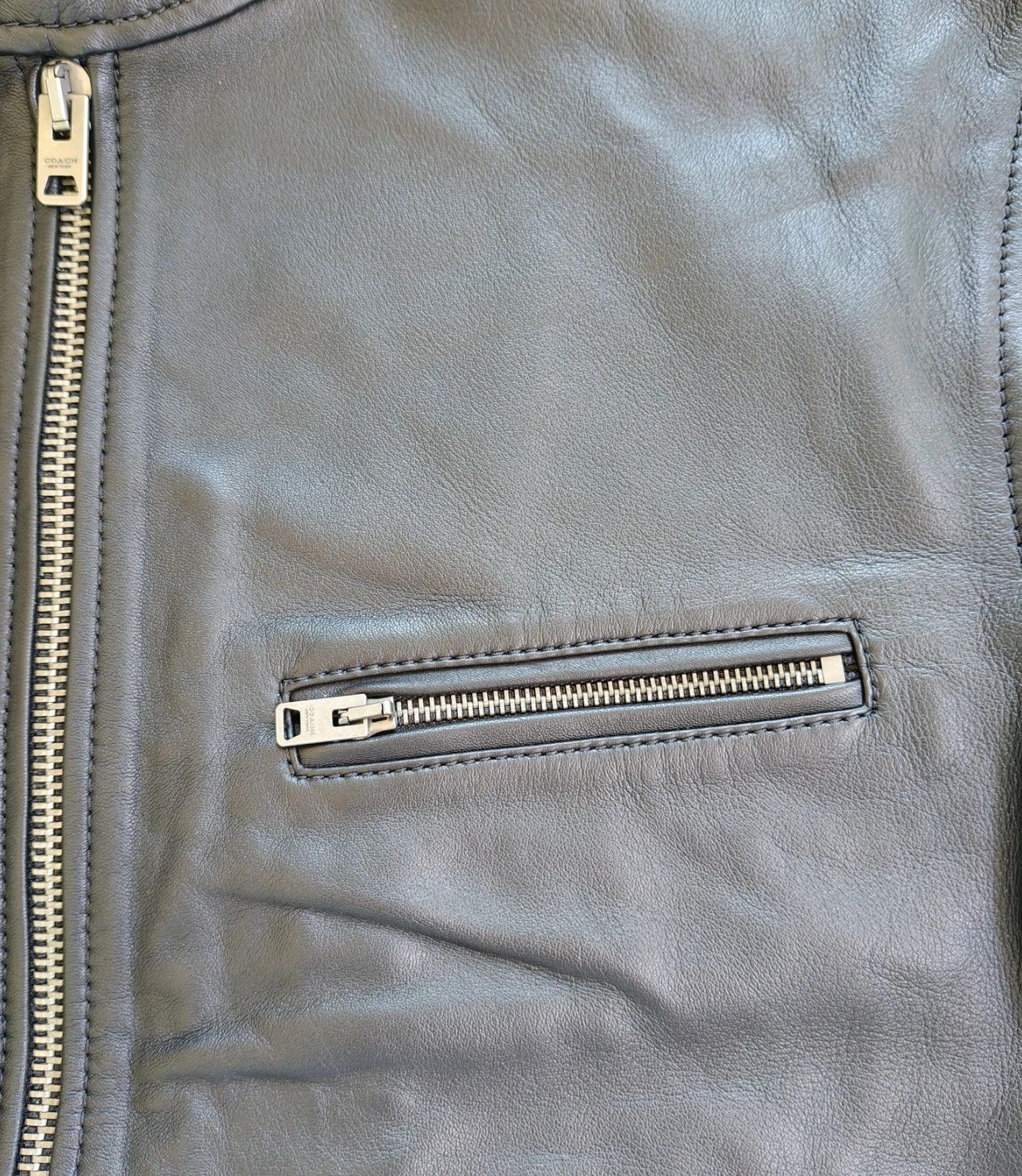 Coach Coach Leather Racer Jacket FTP 5072 Size US XL / EU 56 / 4 - 3 Thumbnail