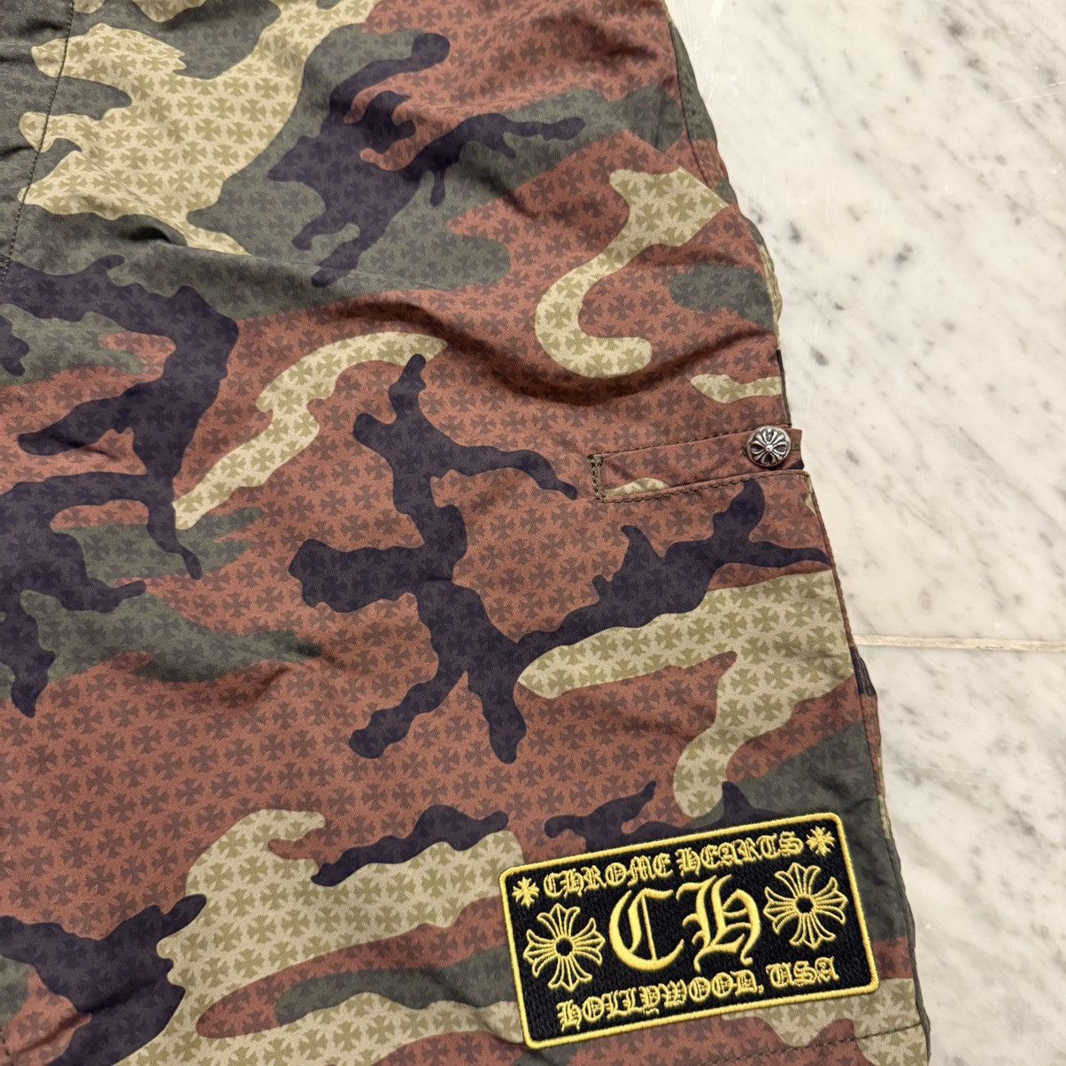 Chrome Hearts Camo Shorts