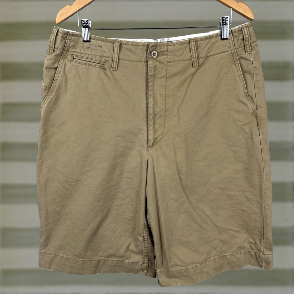 Polo Ralph Lauren VINTAGE Polo Ralph Lauren Jeans Co Shorts Men’s 34 Brown Chino Flat Front Twill Size US S / EU 44-46 / 1 - 1 Thumbnail