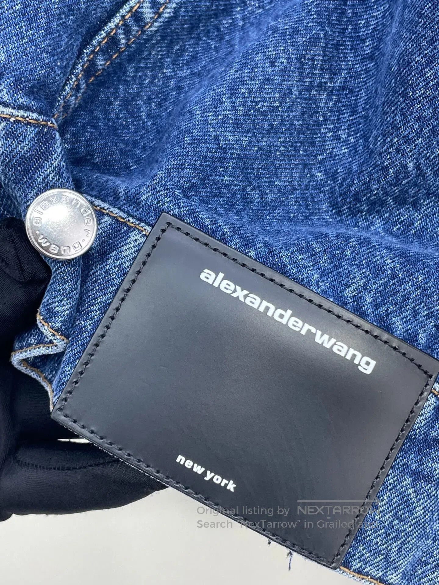 Alexander Wang Alexander Wang Rhinestone Denim Jacket. Size XS / US 0-2 / IT 36-38 - 3 Thumbnail