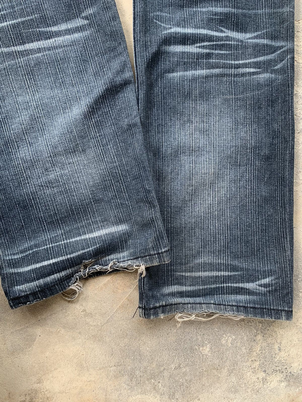 If Six Was Nine × Japanese Brand × Le Grande Bleu (L.G.B.) Rare Sex Pot Revenge Skull Punk Distressed Denim☠️🎌 Size US 33 - 20 Thumbnail