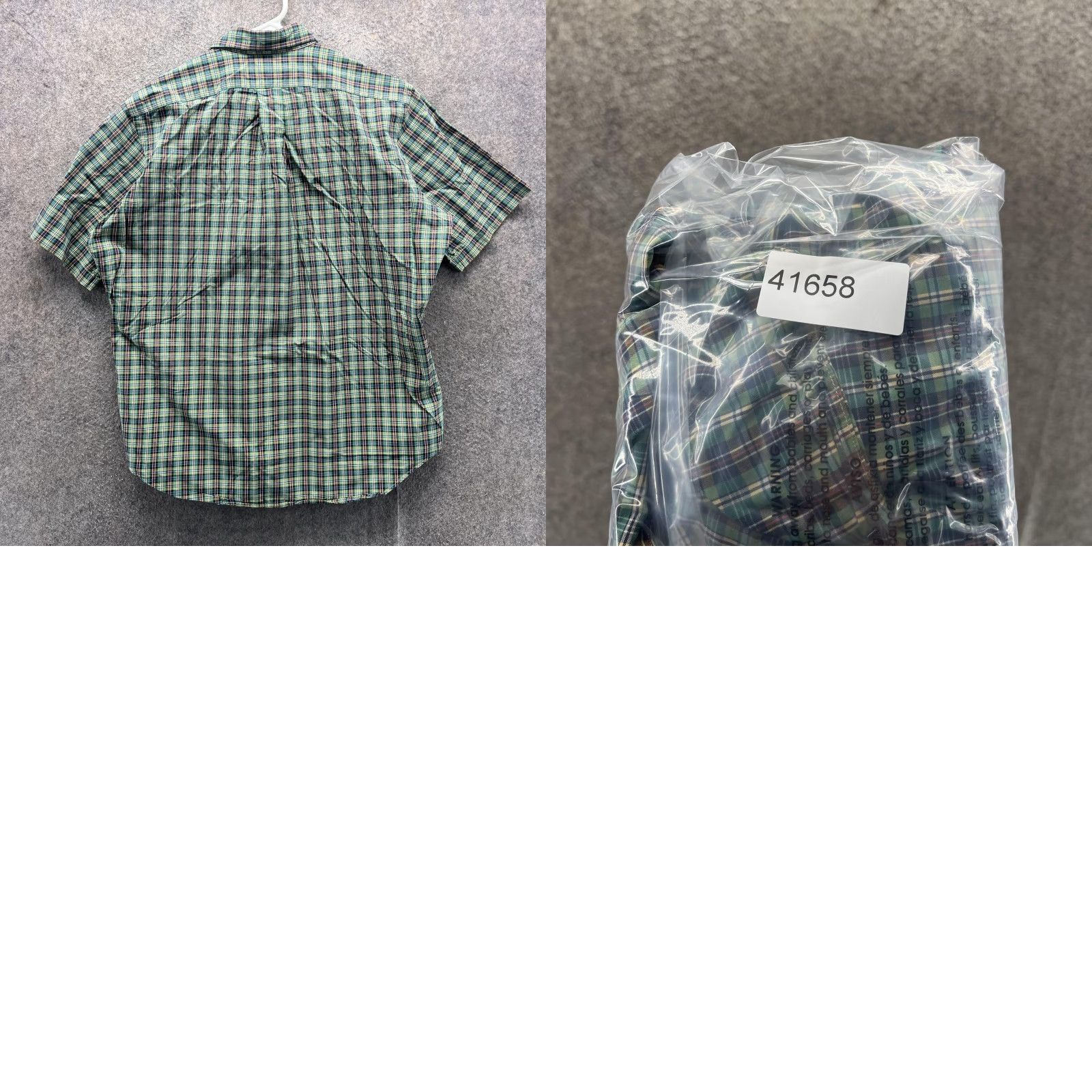 Ralph Lauren Ralph Lauren Shirt Mens Medium Green Plaid Short Sleeve Button-Front Classic Fit Mens Size US M / EU 48-50 / 2 - 8 Thumbnail