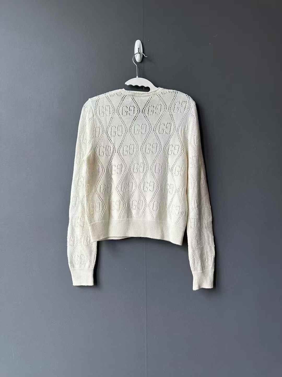 Gucci Gucci Hollow full-printed cardigan sweater 2501-Nextarrow Size US XS / EU 42 / 0 - 2 Thumbnail