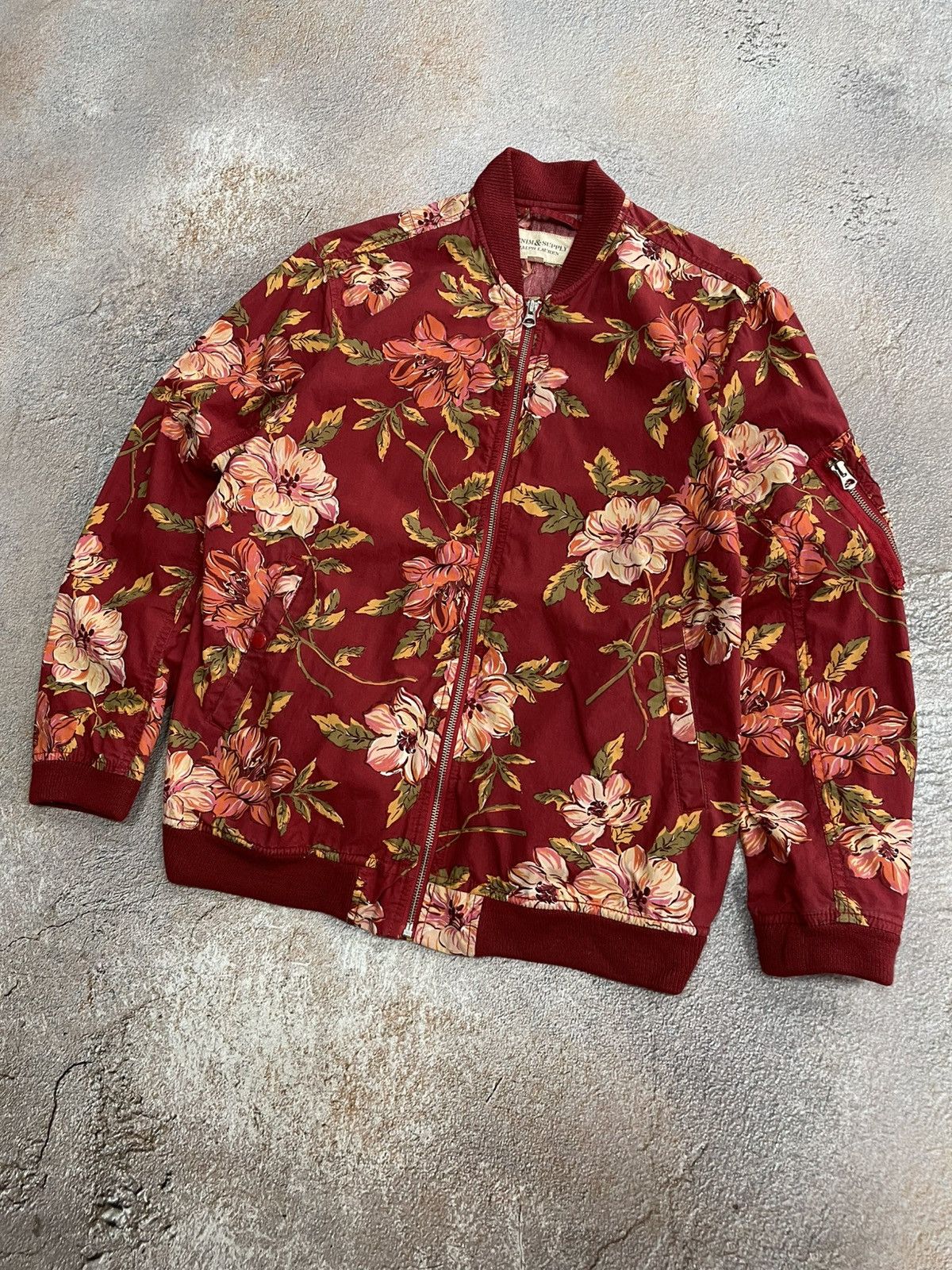 Denim & Supply Ralph Lauren Denim And Supply Ralph Lauren Floral Bomber Jacket Size US S / EU 44-46 / 1 - 2 Thumbnail