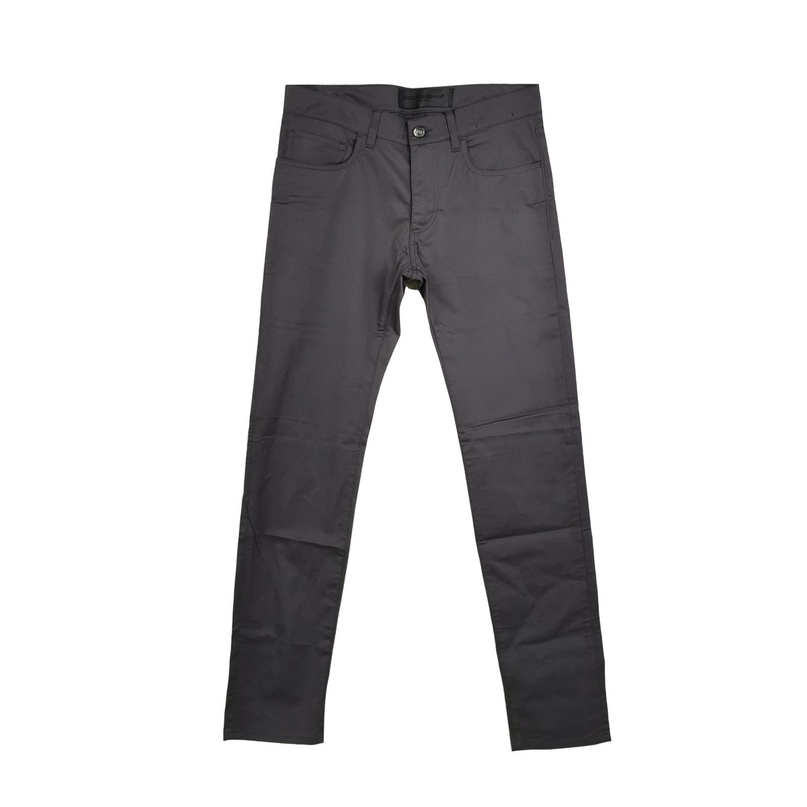 Dolce & Gabbana Dolce&Gabbana Gray Cotton Denim Pants 46 Size US 30 / EU 46 - 1 Thumbnail