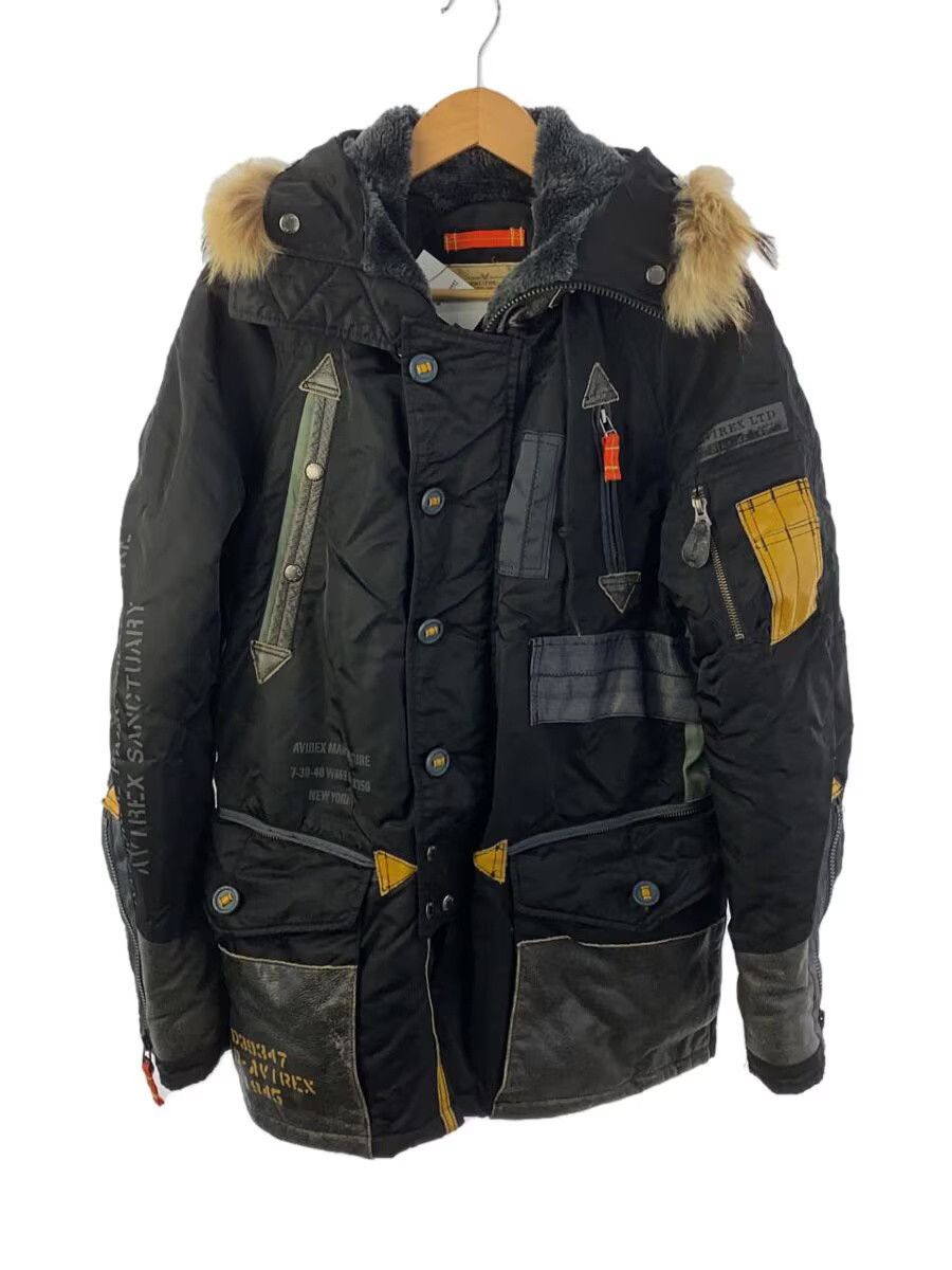 Avirex N-3B Tight Silhouette Nylon Flight Jacket Black