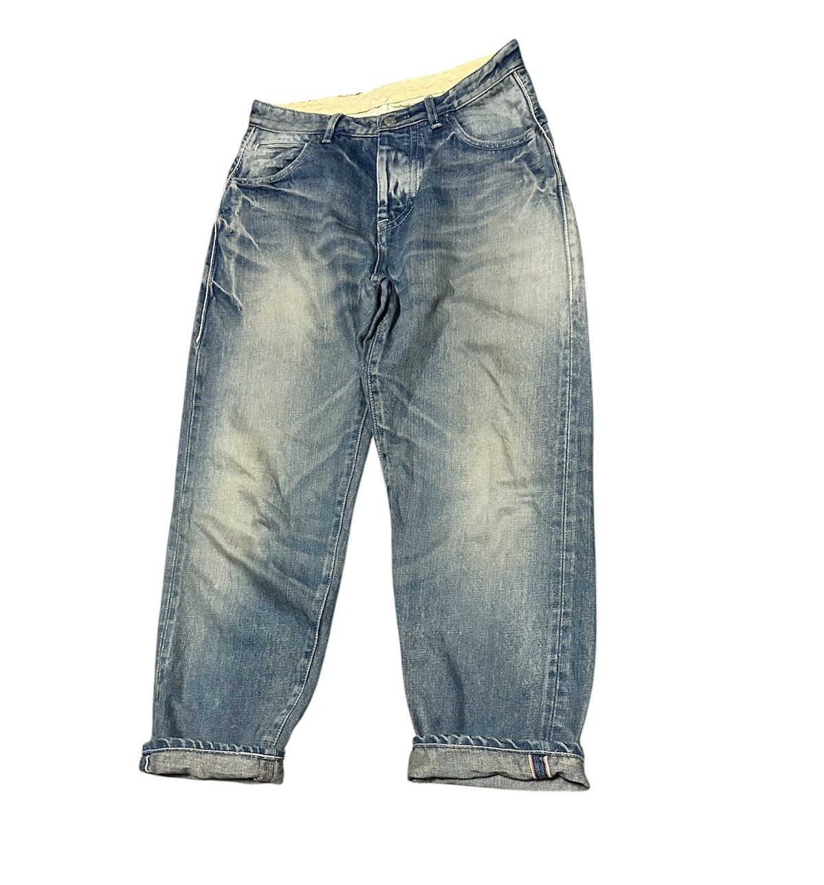 Japanese Brand Vintage Japanese Mina.Co Selvedge Tapered Jeans Size US 30 / EU 46 - 3 Thumbnail