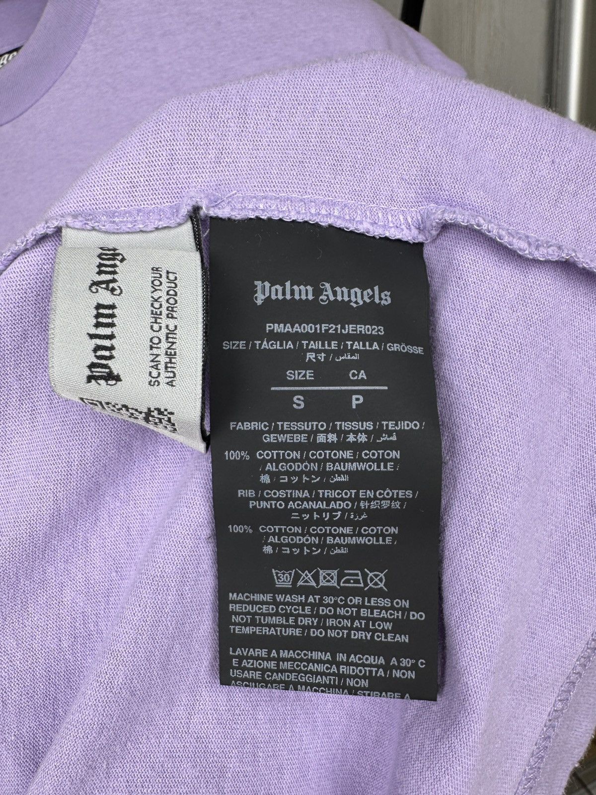 Palm Angels Palm Angels Kill The Bear Lilac Tee Shirt Small Size US S / EU 44-46 / 1 - 10 Thumbnail