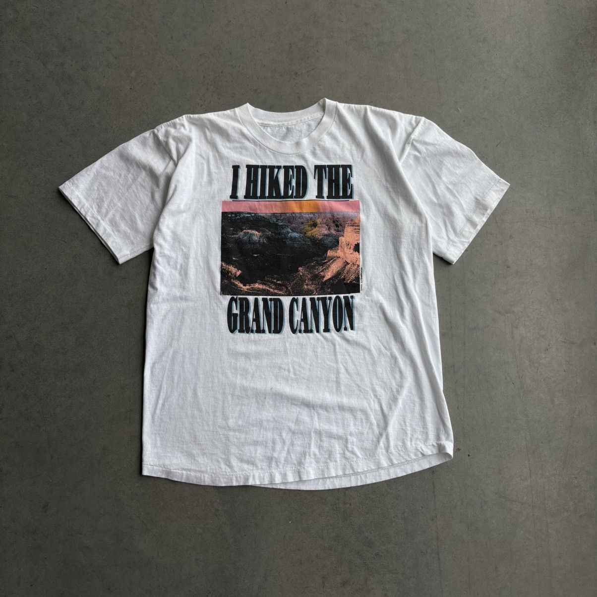 Vintage CRAZY Vintage I Hiked The Grand Canyon Joke Tee Don Rock XL Size US XL / EU 56 / 4 - 1 Thumbnail