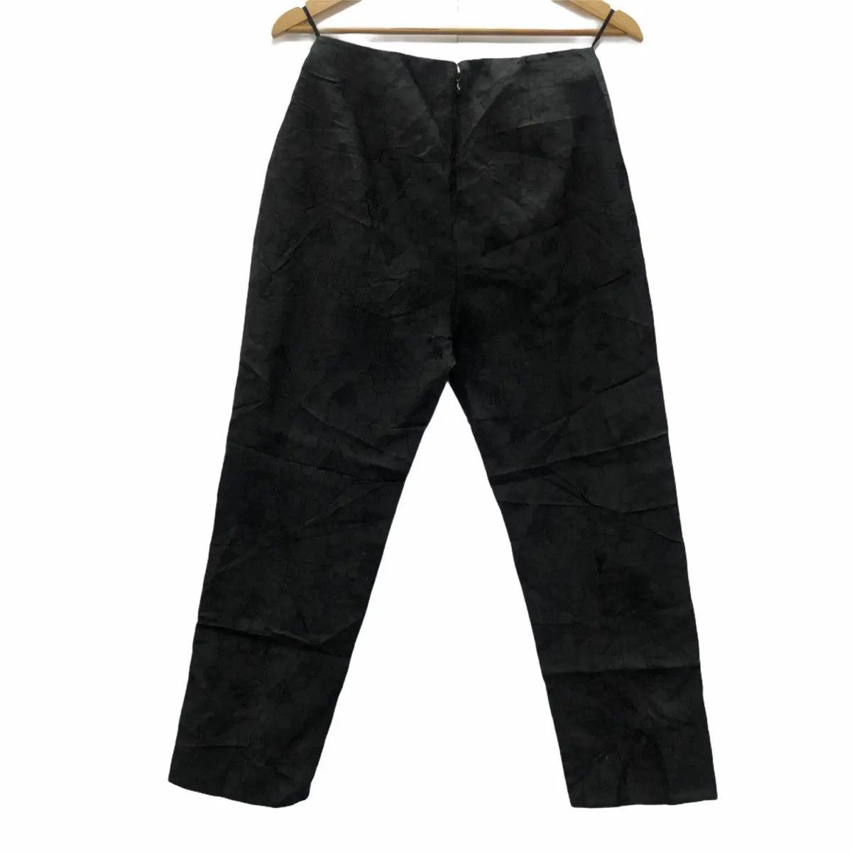 Alexander McQueen Vtg ALEXANDER MCQUEEN Bees Monogram Logo Silk Pant Trouser Size 26" / US 2 / IT 38 - 1 Thumbnail