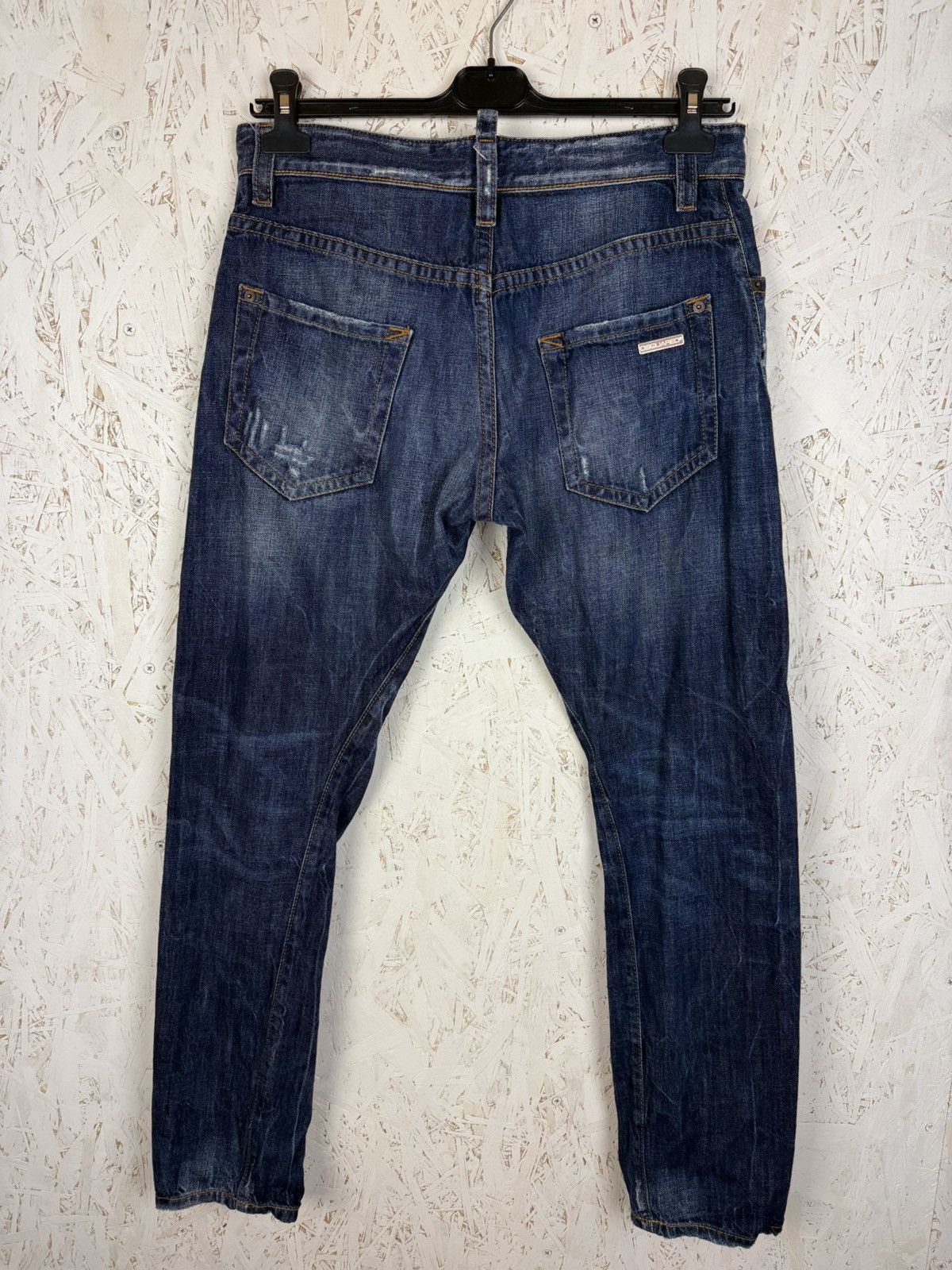 Dsquared2 Vintage Dsquared2 Indigo Distressed Blue Slim Fit Jeans 48 Size US 32 / EU 48 - 7 Thumbnail