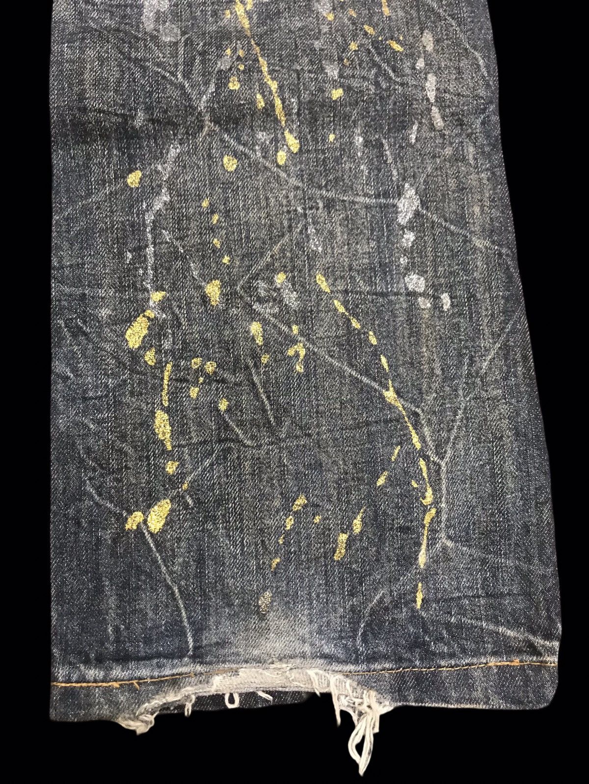 Seditionaries 💥FLARE💥K.U.I Distressed Painter Flare Denim F143 Size US 33 - 17 Thumbnail