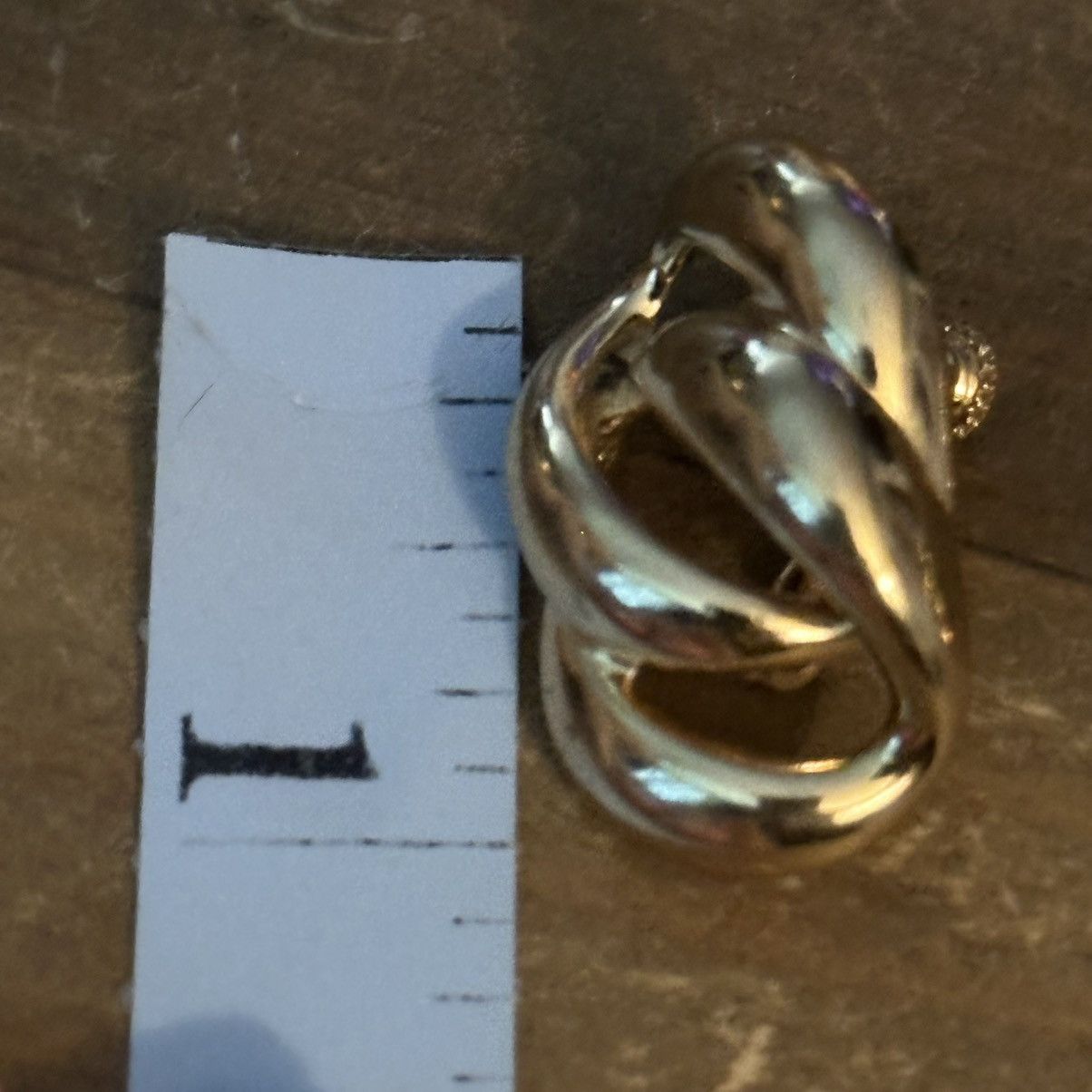 Other × Vintage Vintage Napier gold tone chain link clip on earrings Size ONE SIZE - 3 Thumbnail