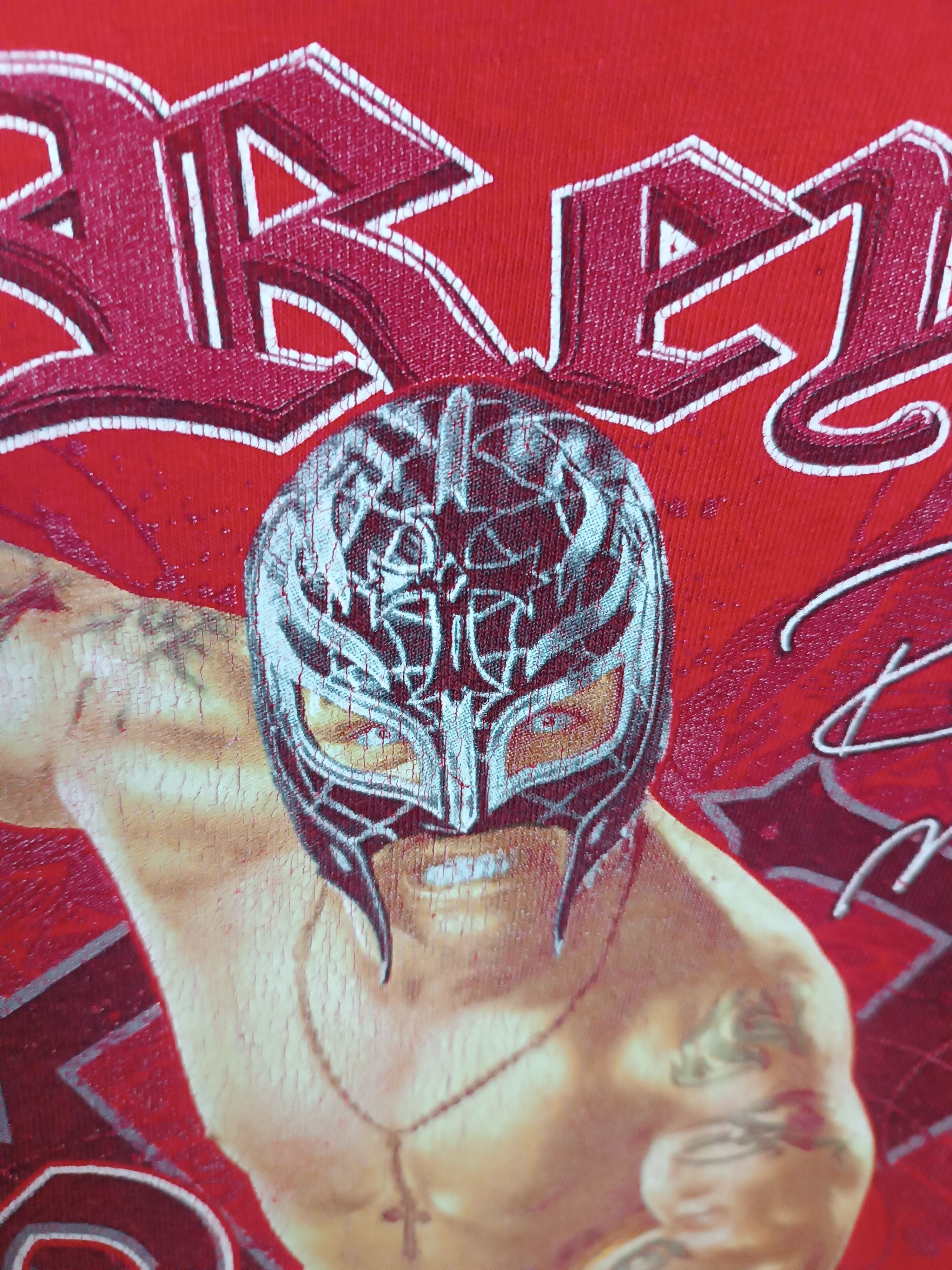 Vintage RARE🔥VINTAGE 2000S REY MYSTERIO WWE(stone cold undertaker) Size US M / EU 48-50 / 2 - 12 Thumbnail