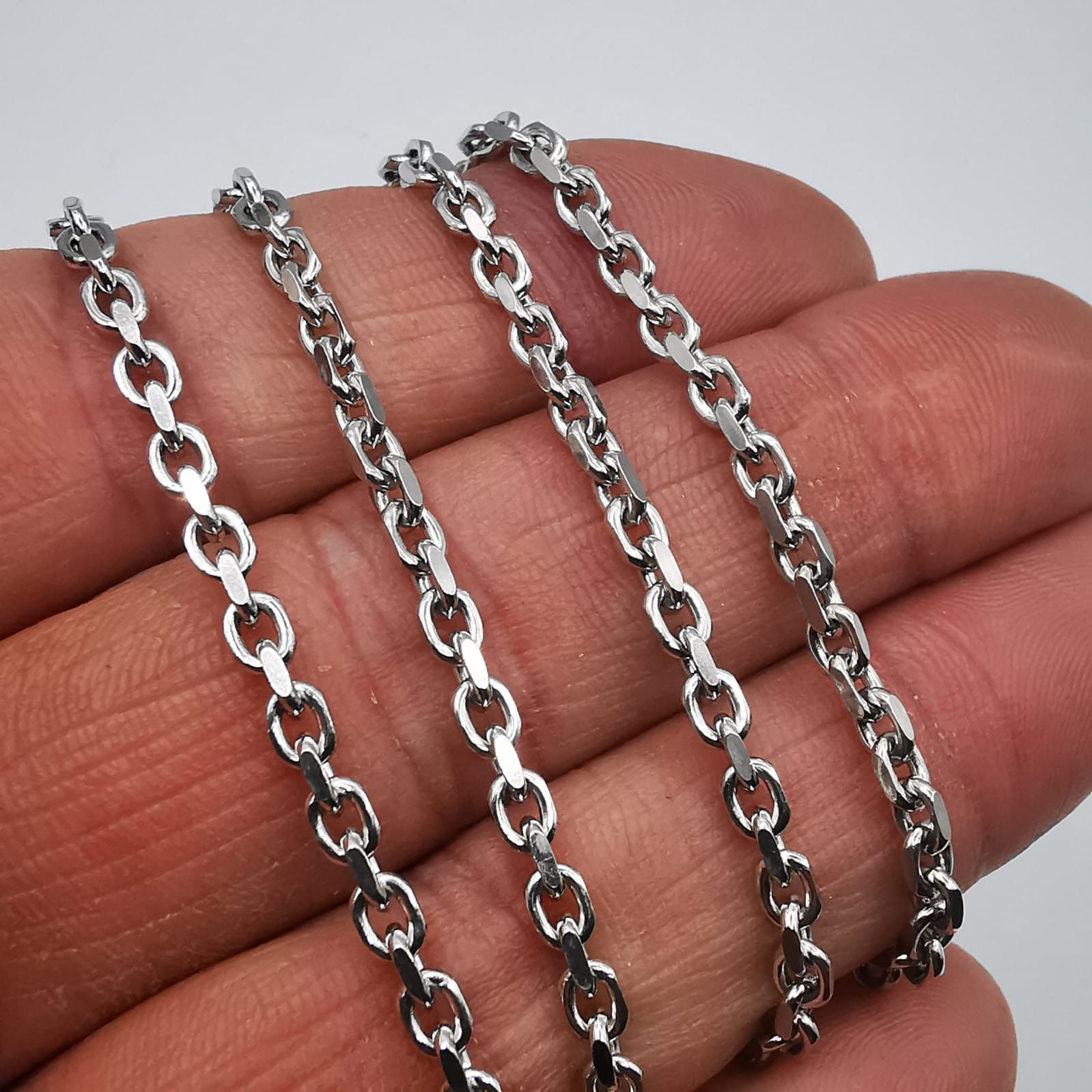 Sterling Silver Vintage Chain Necklece,925 Sterling Silver,Signed , 15,89g Size ONE SIZE - 2 Thumbnail