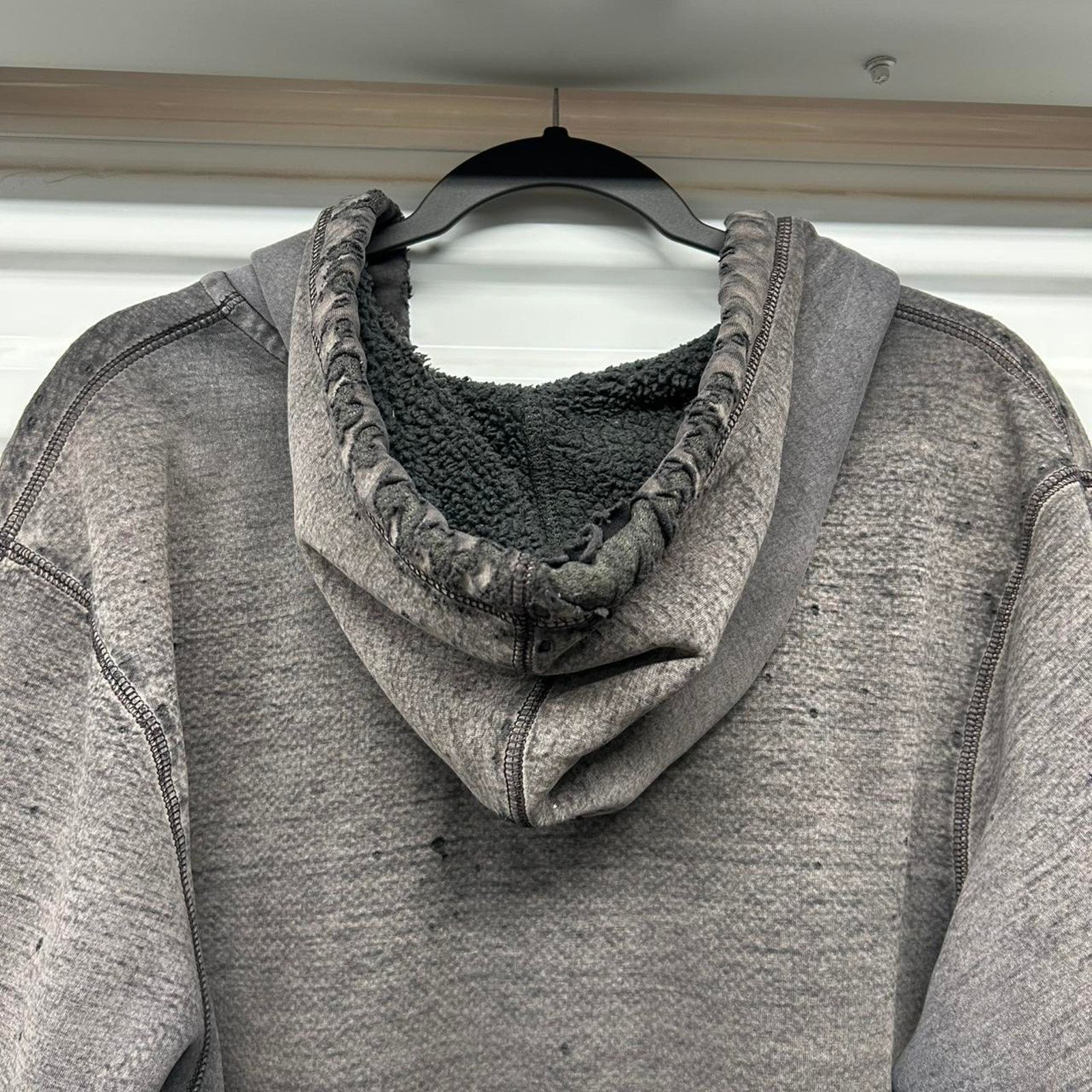 Other VTG/Y2K Super Thrashed/Distressed Faded Sherpa Zip Up Hoodie Size US XL / EU 56 / 4 - 6 Thumbnail