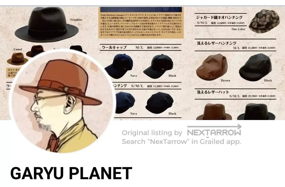 Fumito Ganryu Garyu Planet Hexagon Retro Newsboy Cap. Size ONE SIZE - 7 Thumbnail