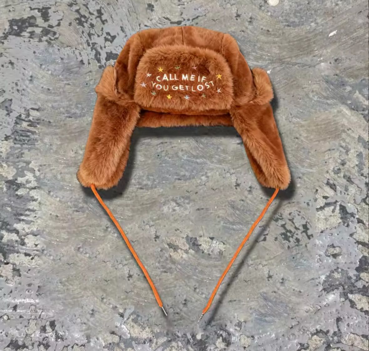Japanese Brand Y2K Call Me Brown Pilot Plush Ushanka Autumn Winter Warm Hat Size ONE SIZE - 3 Thumbnail