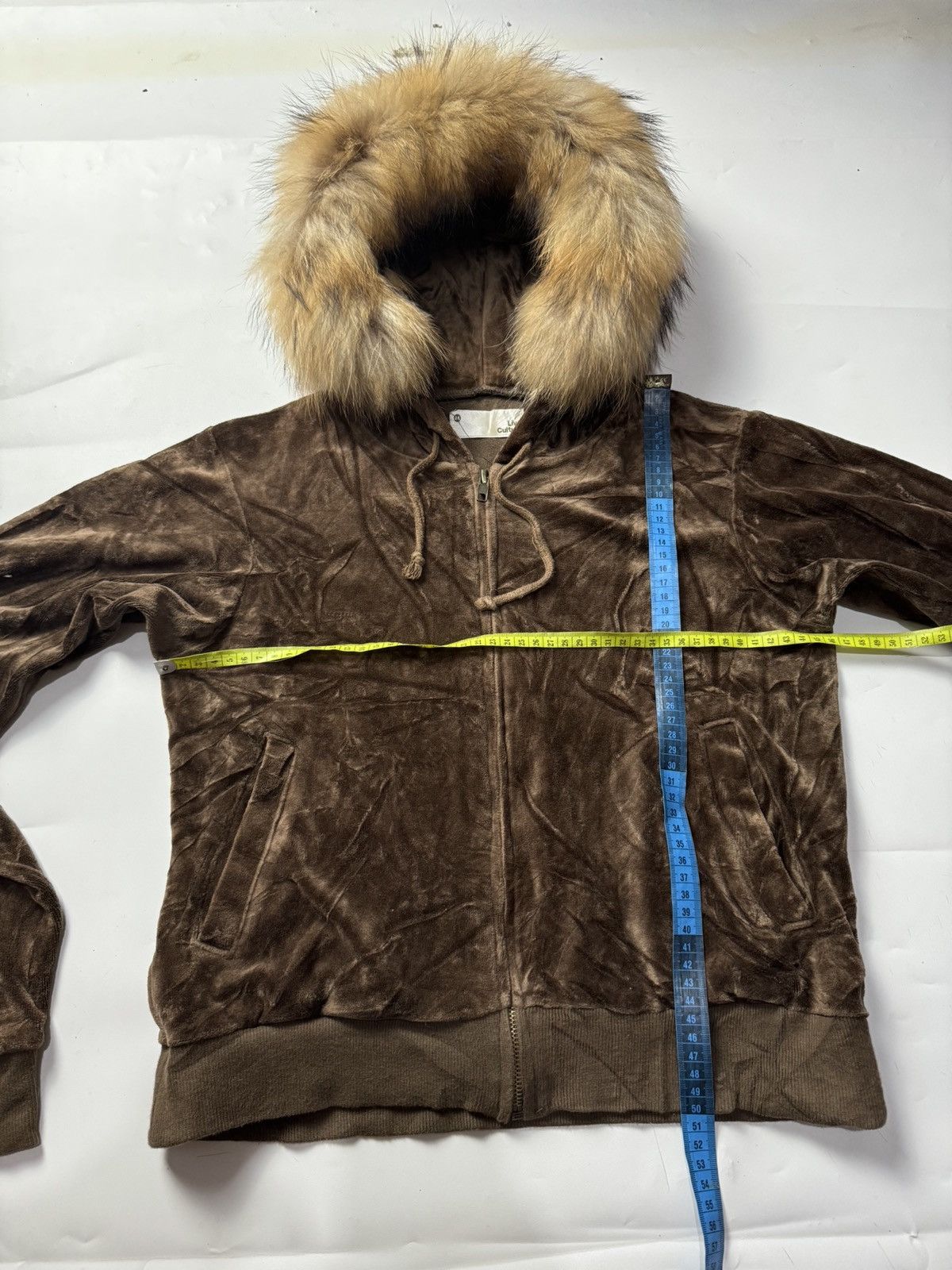 Hysteric Glamour × Japanese Brand × Le Grande Bleu (L.G.B.) Fur Velvet Croped Hoodie Libe Culture Brown Size US M / EU 48-50 / 2 - 6 Thumbnail