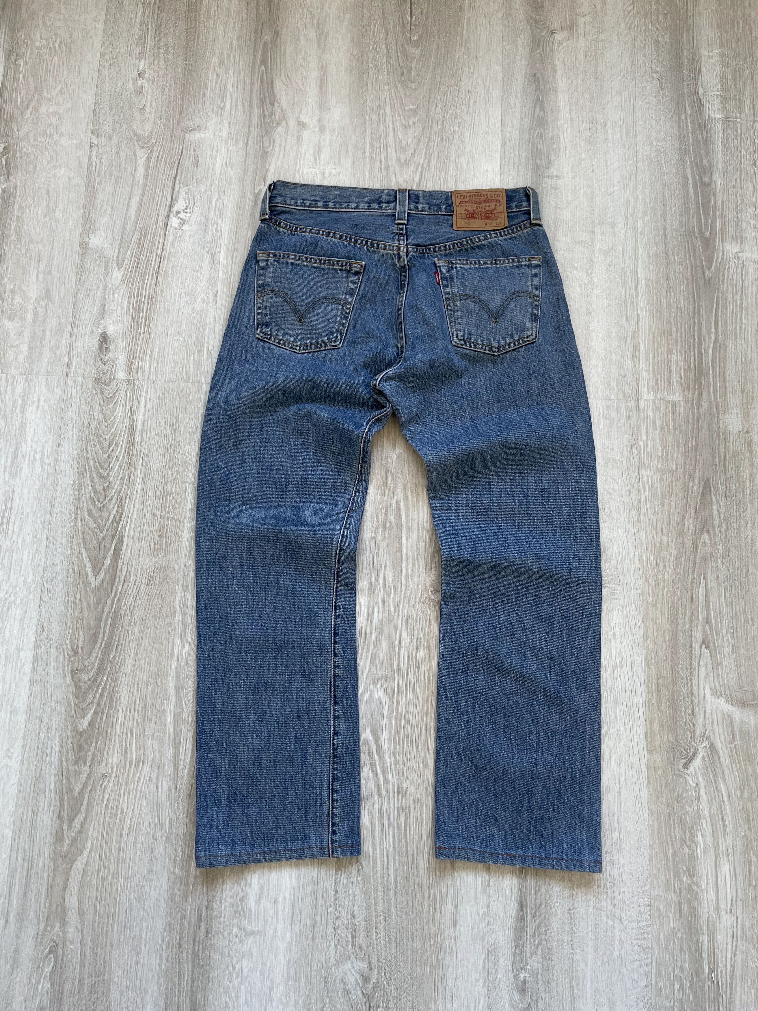 Levi's Vintage Clothing Vintage Y2K Levis 501 Slim Jeans Size US 30 / EU 46 - 1 Thumbnail