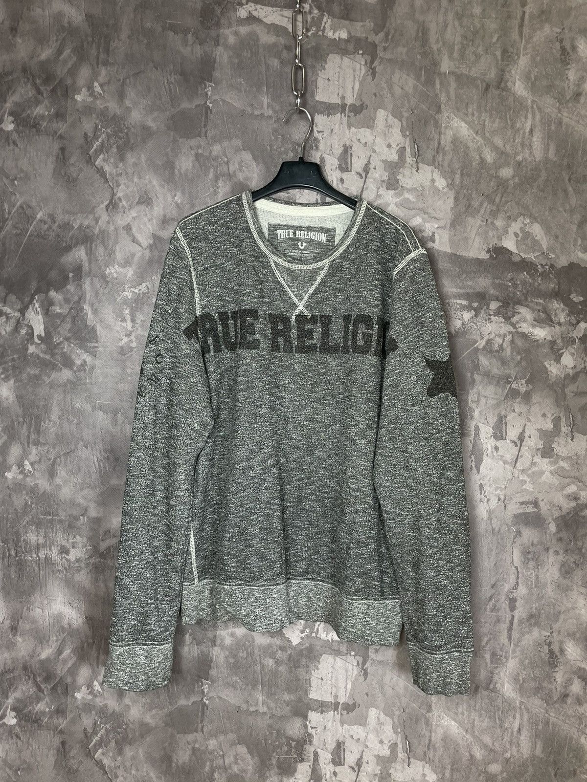 True Religion Vintage True Religion Sweatshirt Big Logo Japan y2k 1990s Size US L / EU 52-54 / 3 - 1 Thumbnail