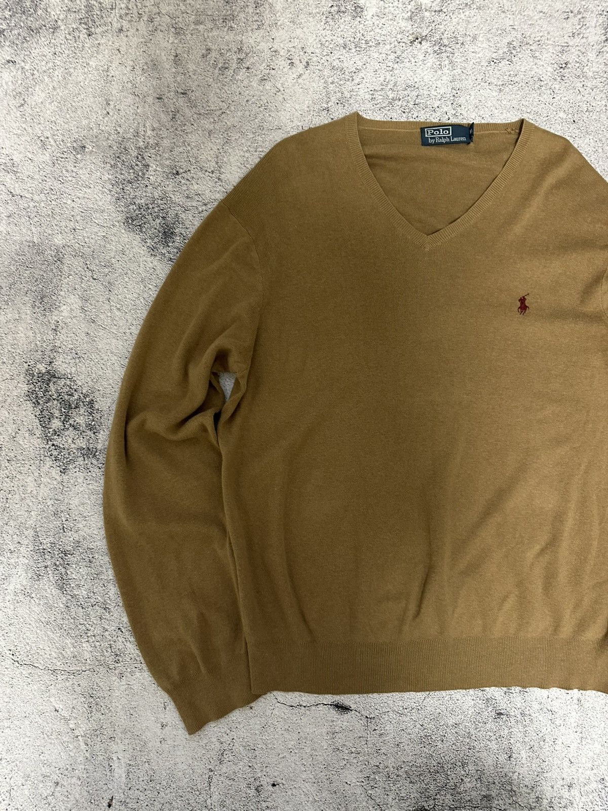 Polo Ralph Lauren Vintage Polo Ralph Lauren Pima Cotton Sweater Logo Size US XL / EU 56 / 4 - 2 Thumbnail