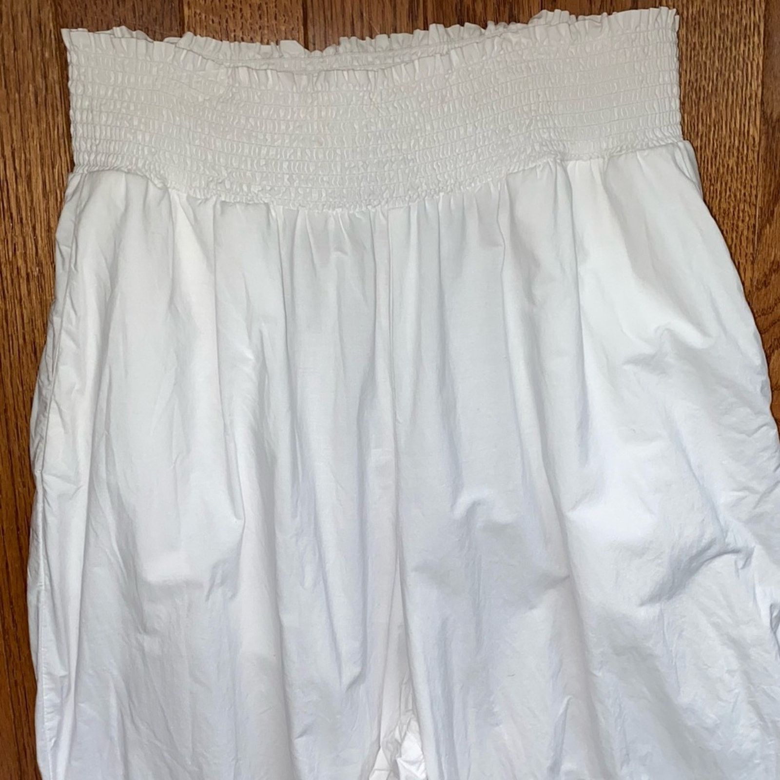 Rails Rails $178 Henrik White Cotton Scalloped Hem Pants Small EUC Size 24" / US 00 / IT 34 - 7 Thumbnail