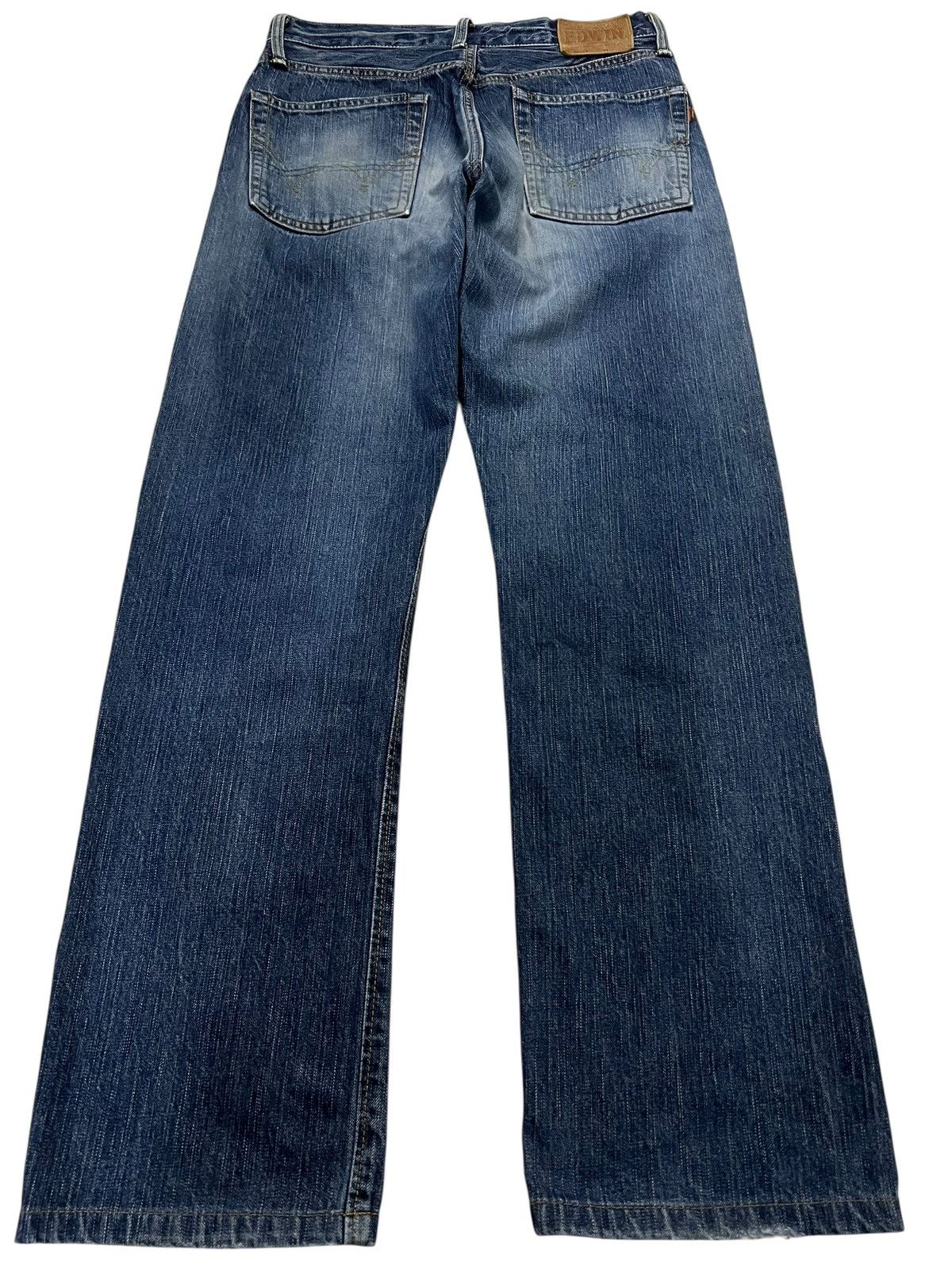 Edwin 💥Baggy💥Edwin 505ZX Selvedge Jean Very Rare Size US 30 / EU 46 - 2 Thumbnail