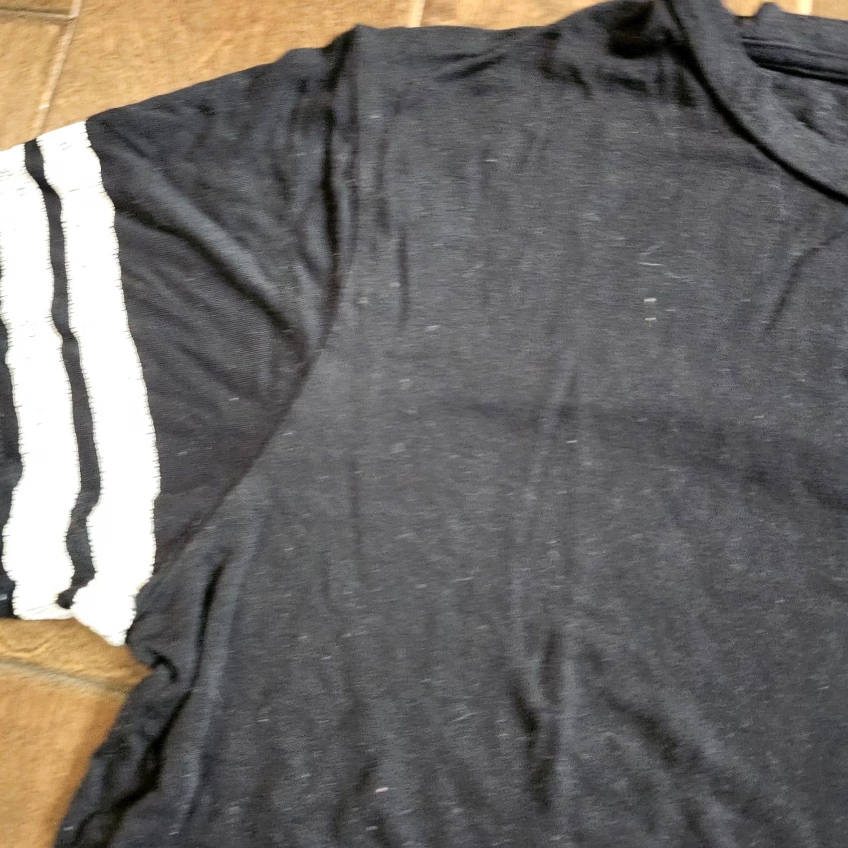 Forever 21 FOREVER 21 Shirt Women Multicolor Black White Striped Short Sleeve Pullover L - Size Large - Casual Travel T-Shirt Size L / US 10 / IT 46 - 4 Thumbnail
