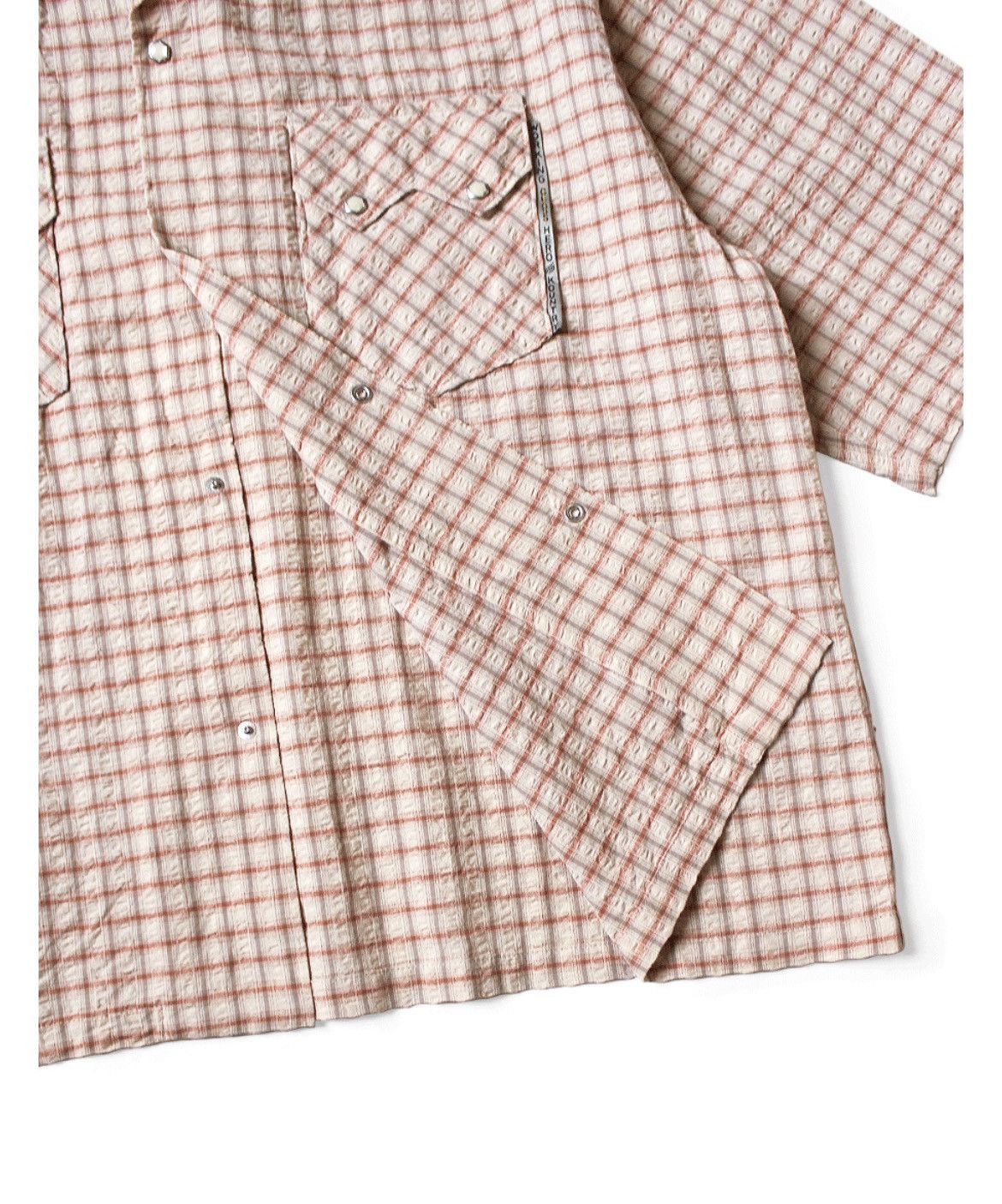 Kapital Kapital Linen Soccer Check Open Collar Western BIG Shirt Size US XL / EU 56 / 4 - 6 Thumbnail